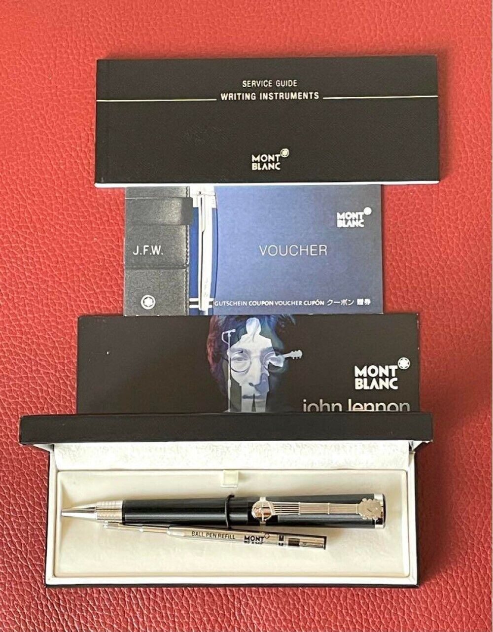 Montblanc John Lennon Special edition Ballpoint Pen Used w/Original Box