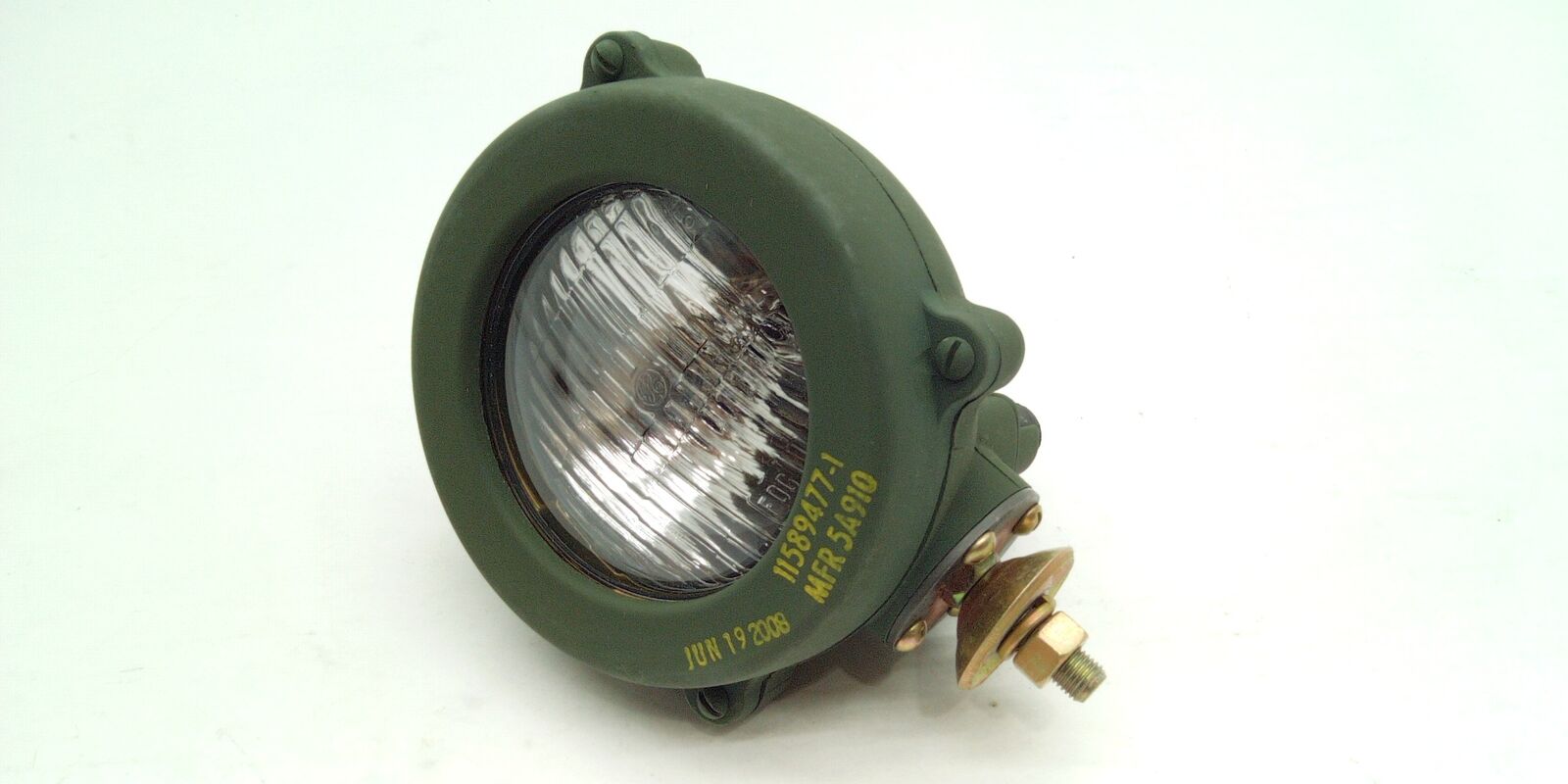 NOS Military Green Hmmwv 24v Armored Headlight Lamp Light Round 11589477