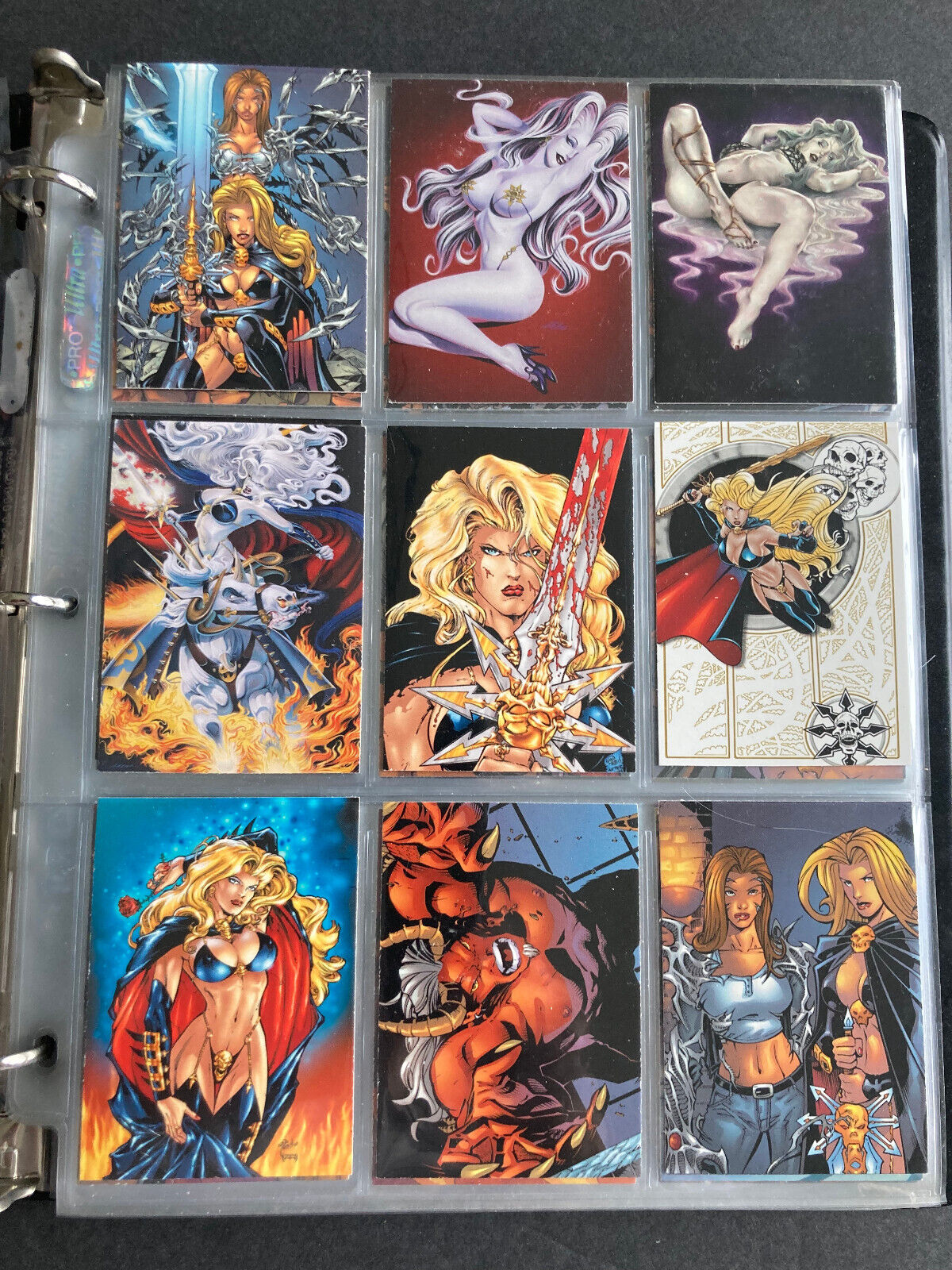 2002 Comic Images Lady Death/Medieval Witchblade Lethal Ladies 72 Card Base Set