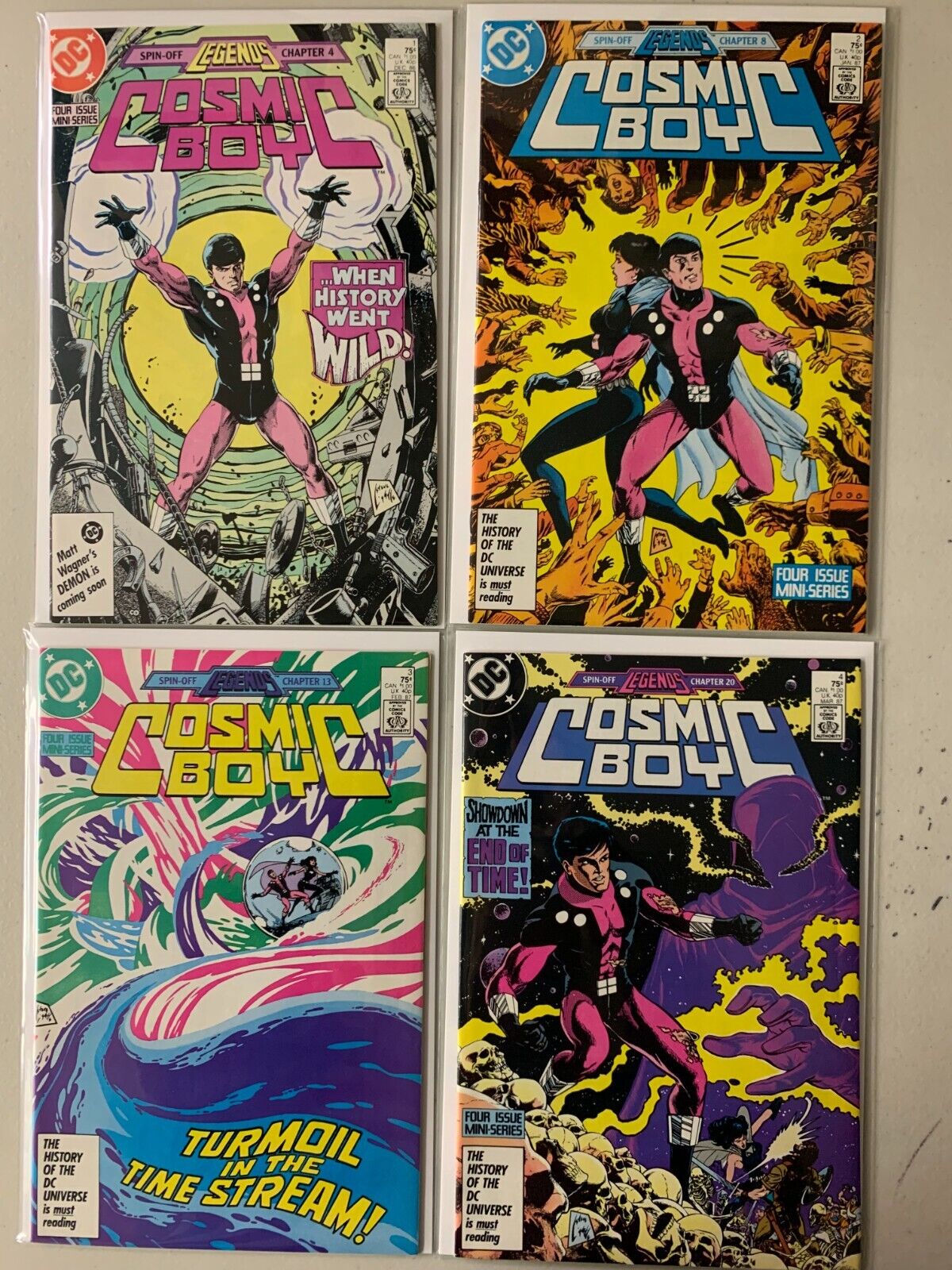 Cosmic Boy set #1-4 4 diff 6.0 (1986)