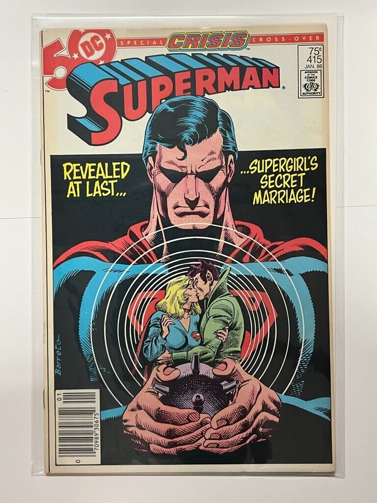 Superman 415 DC 1986 Crisis On Infinite Earths Supergirl Superboy