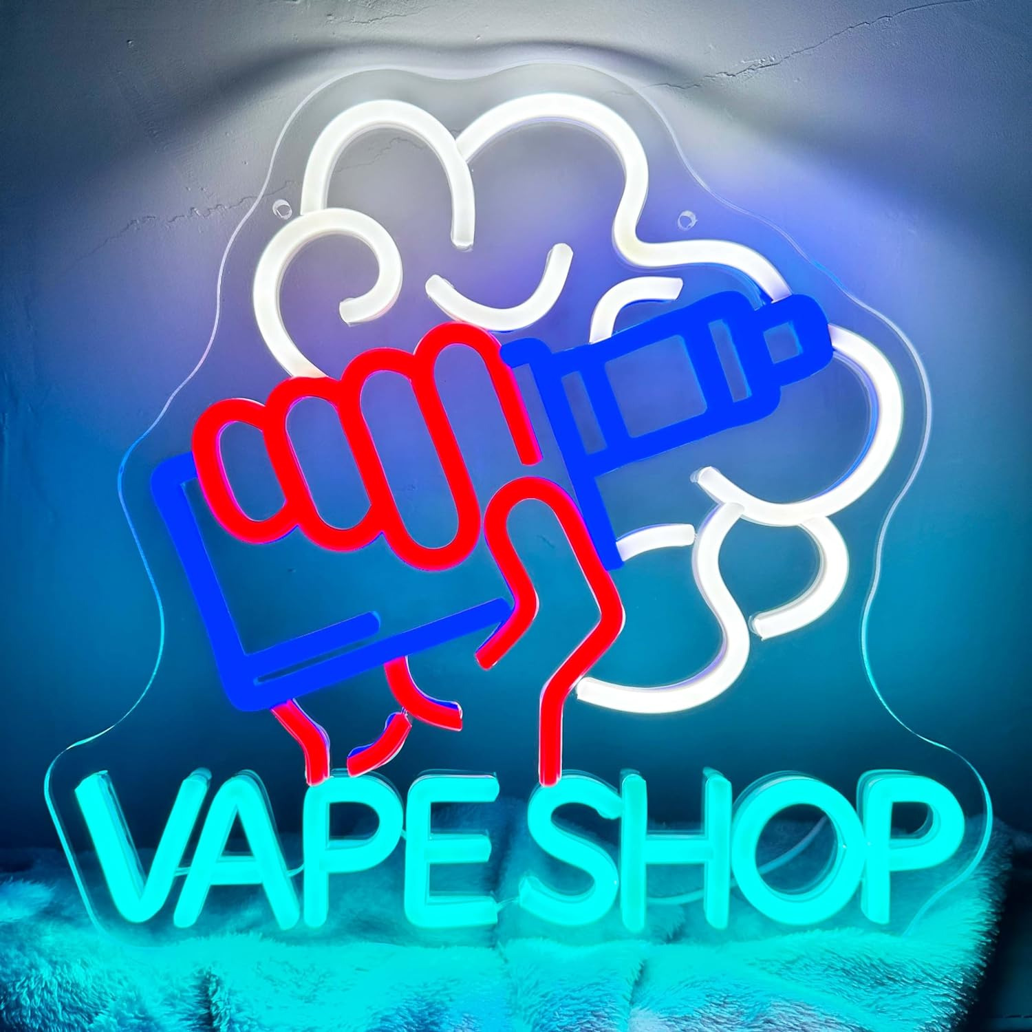 Vape Shop Neon Sign LED Neon Vape Sign for Smoke Shop, Smoke Lounge, Bar, Retail