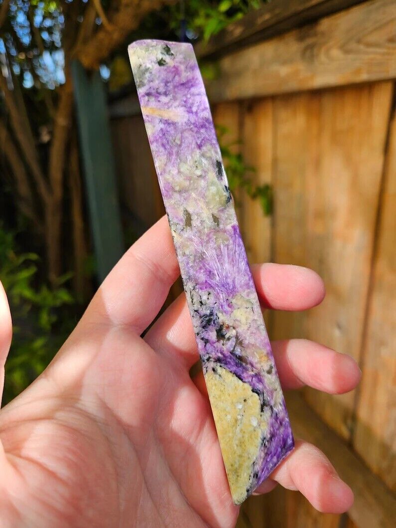 112g Charoite Rough Mineral Polished Specimen High Quality Yakutia-Russia