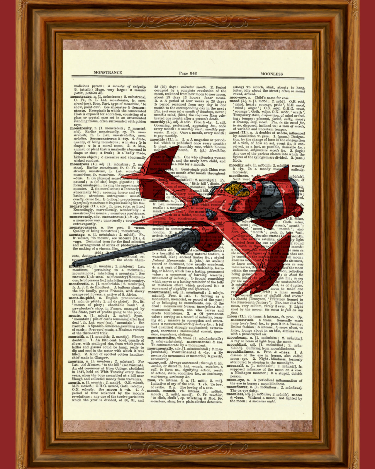 Swordfish Cowboy Bebop Anime Dictionary Art Print Poster Picture Spike Spiegel