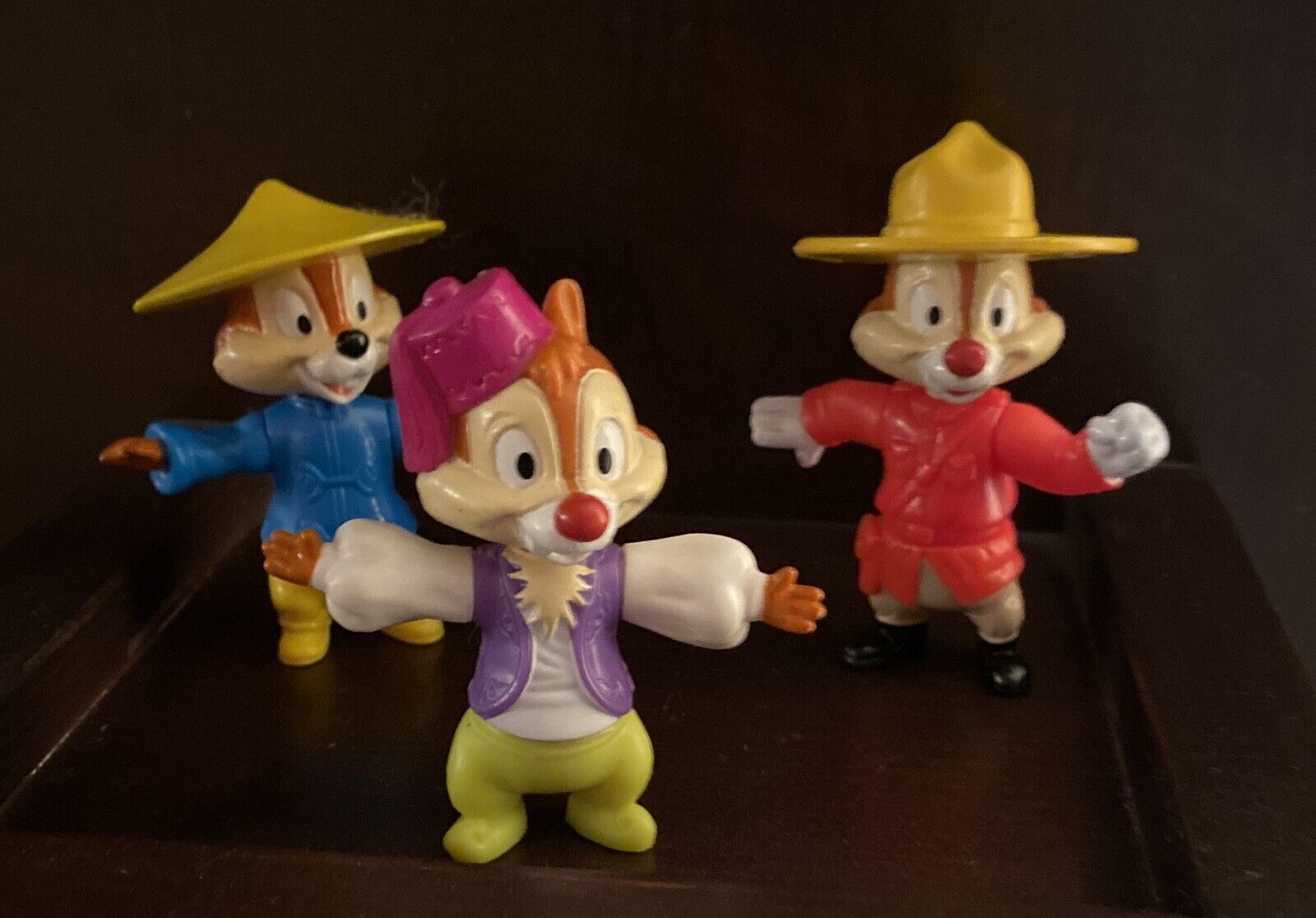 The Chipmunks Chip And Dale , McDonalds Toys From Disney Epcot Center Florida