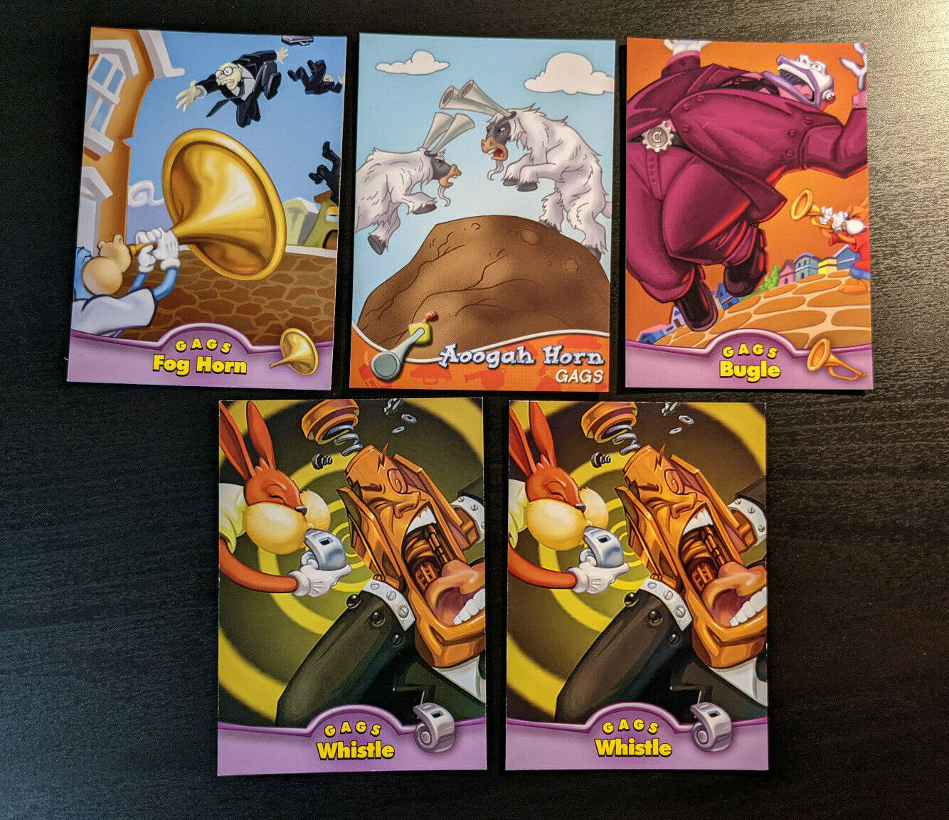Toontown Online Disney - Series 2/3 Trading Cards - Sound Gags (x5)