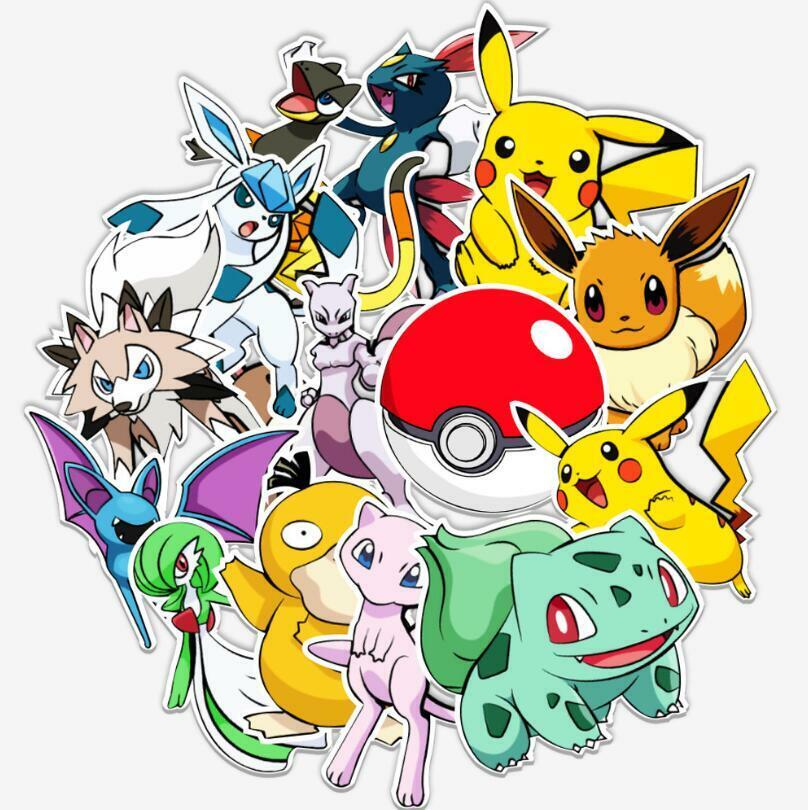 Pokemon Stickers 50 Pack Set