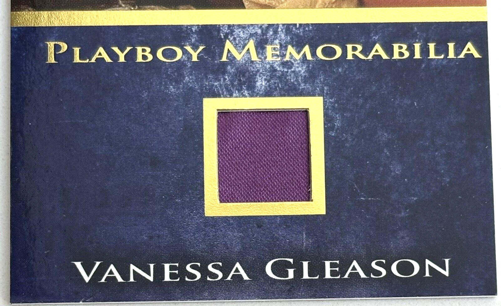 Playboy Authentic Memorabilia Card 11/25 ~ VANESSA GLEASON  (POTM Sept 1998)
