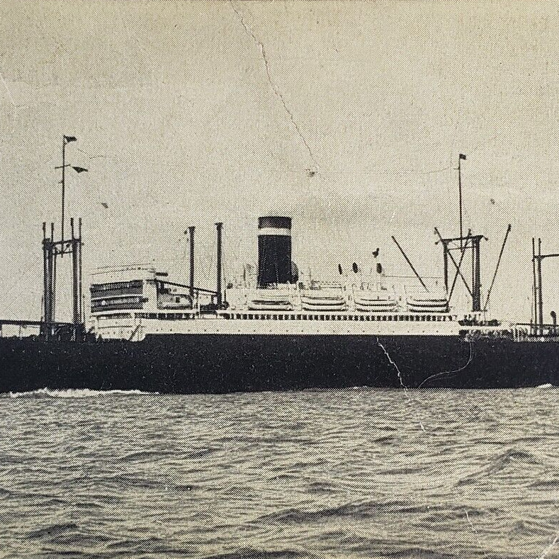 Ship SS President Roosevelt Postcard c1933 Vintage Ocean Liner Steamship A495
