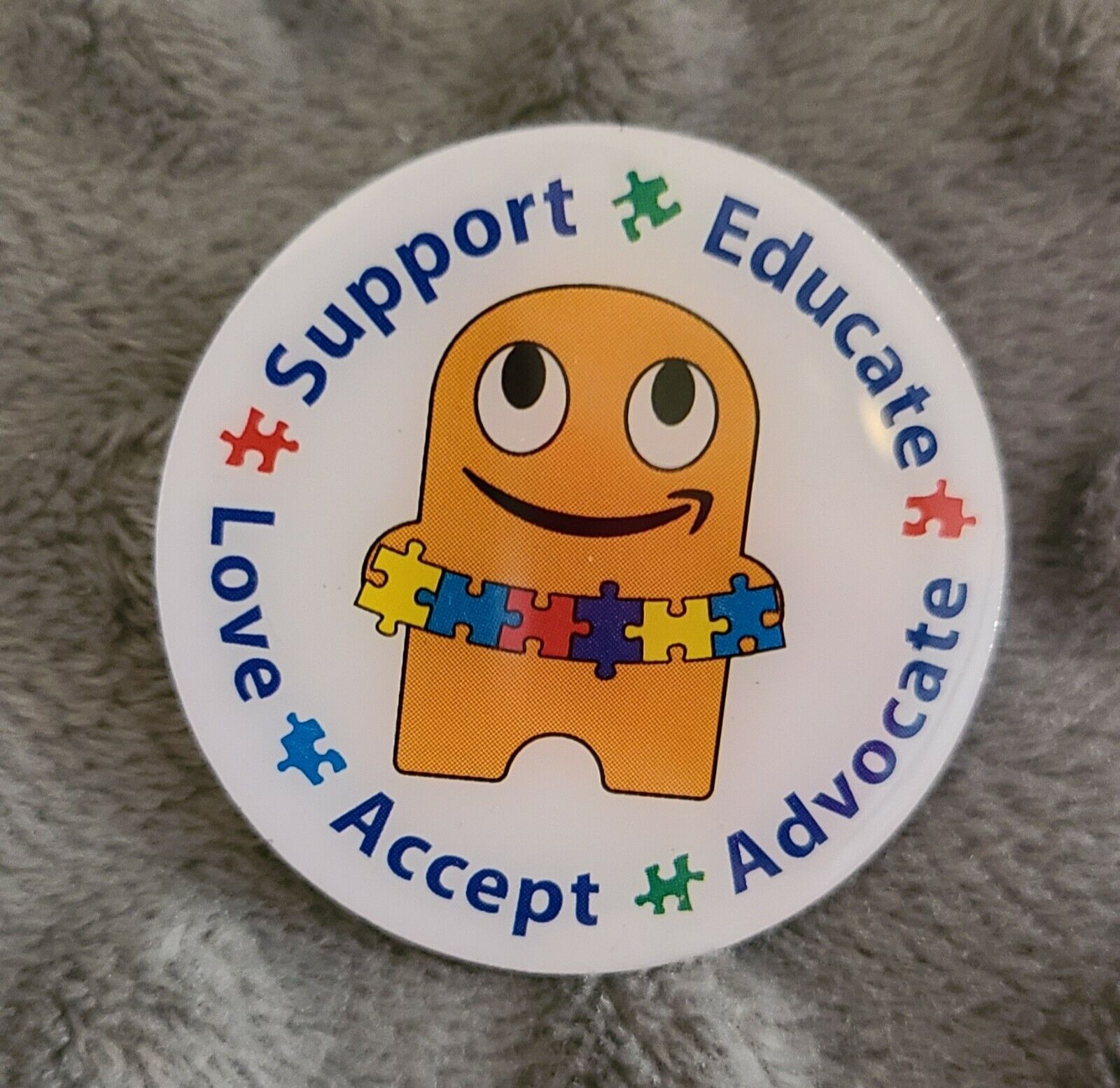 Amazon Support/ Educate/ Love/ Accept / Advocate Autism Awareness Peccy Pin New