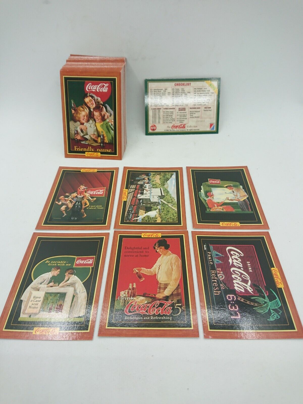 COCA-COLA SERIES 4 Collect-A-Card 1995 Complete Trading Card Set (#301-#400)