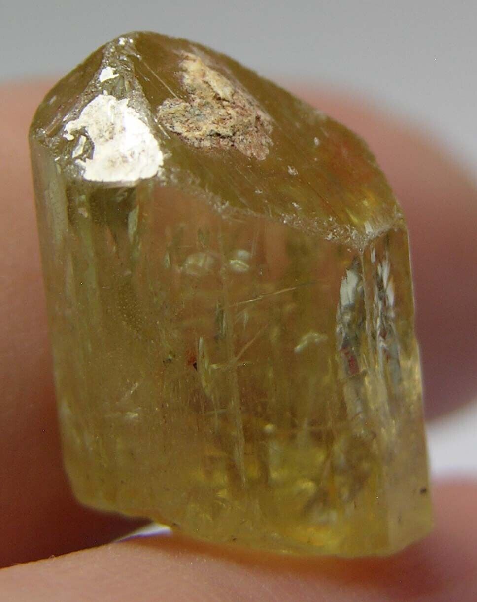#22 12.35ct Mexico 100% Natural Terminated Golden Apatite Crystal Specimen 15mm