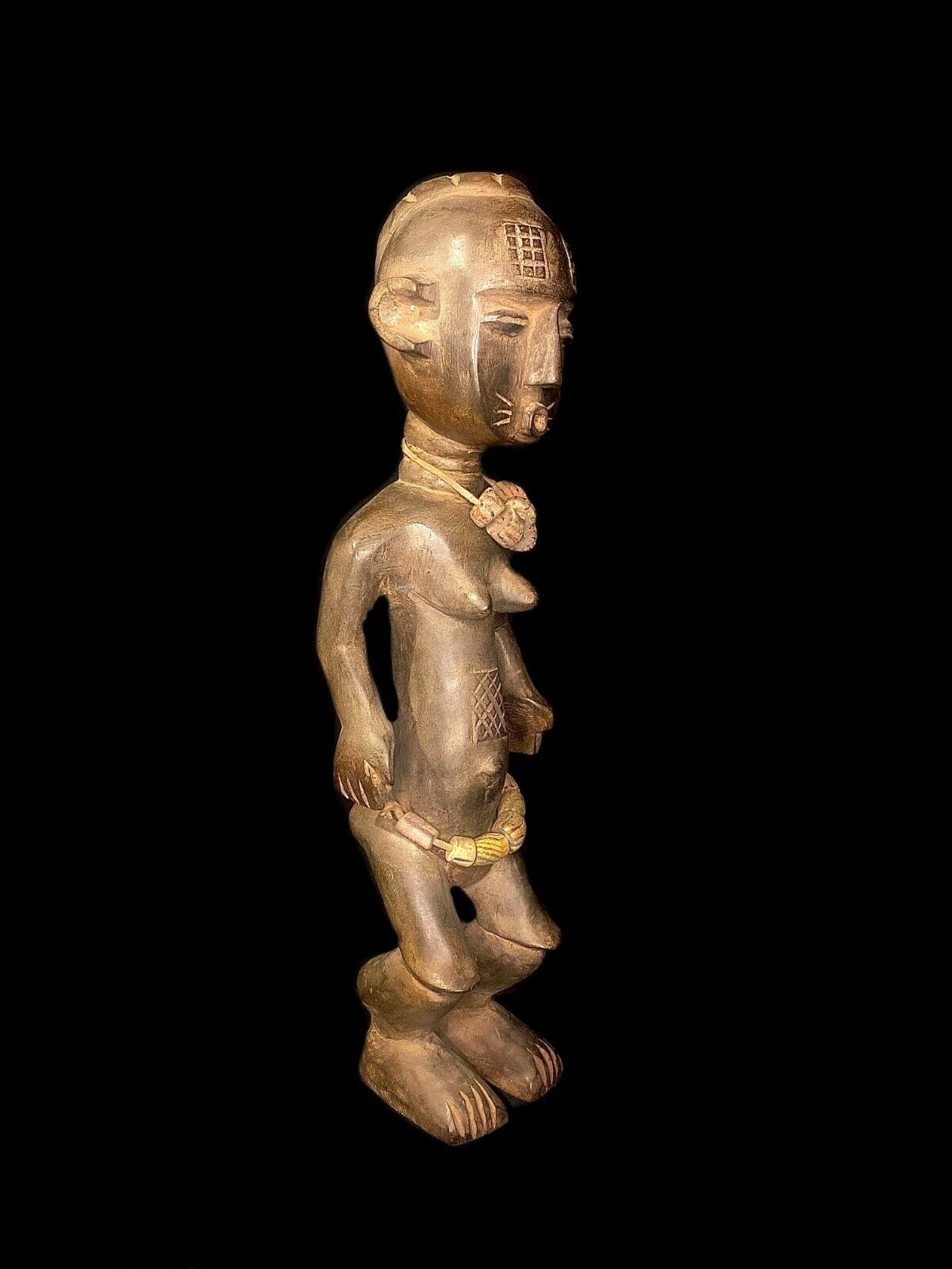 African Art Fertility Statue  - figure sculpture , 676