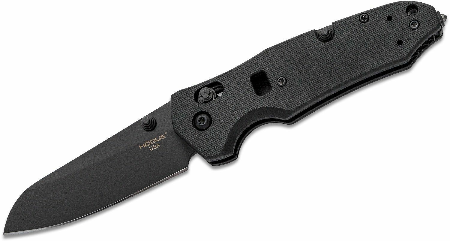 Hogue Knives Trauma First Response Tool Sheepsfoot Black N680 Black G10 34779