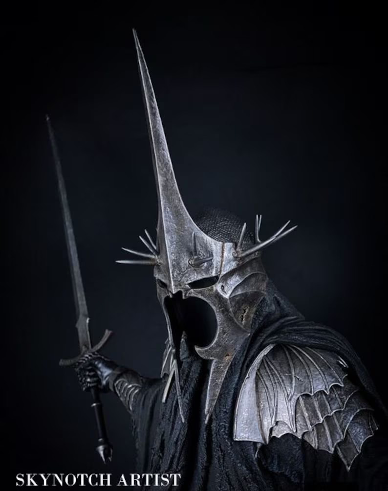 Lord of the rings The Witch King of Angmar Cosplay Costume Dark Nazgul Full Suit
