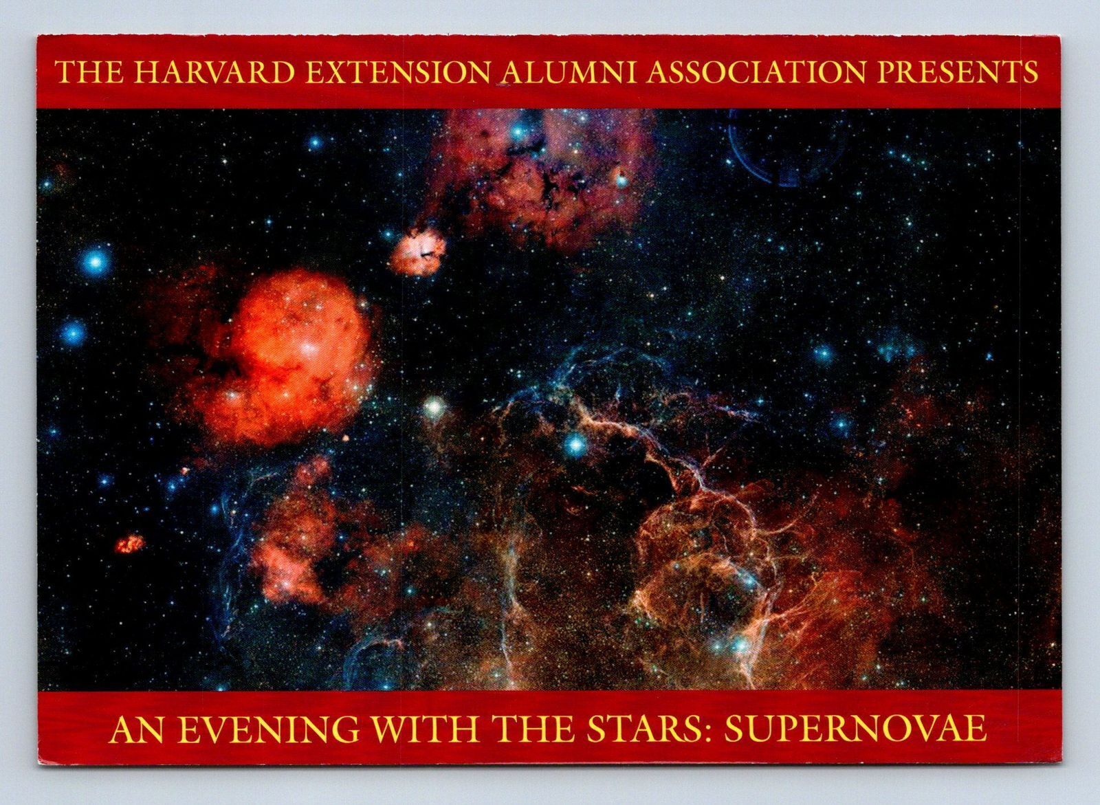 An Evening With The Stars: Supernovae Postcard Unposted