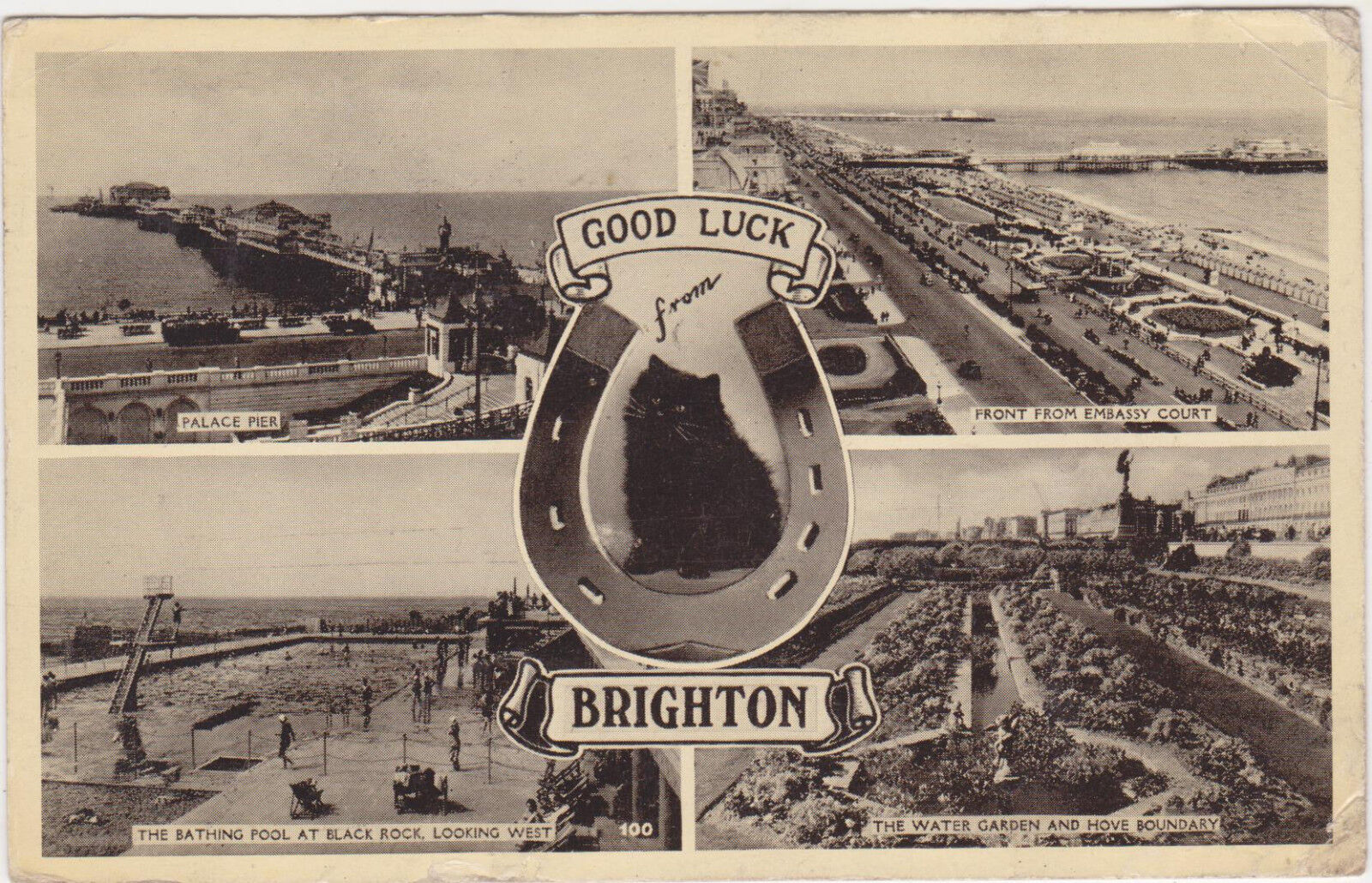 Brighton,U.K.4 Views,Sussex,Used,1949