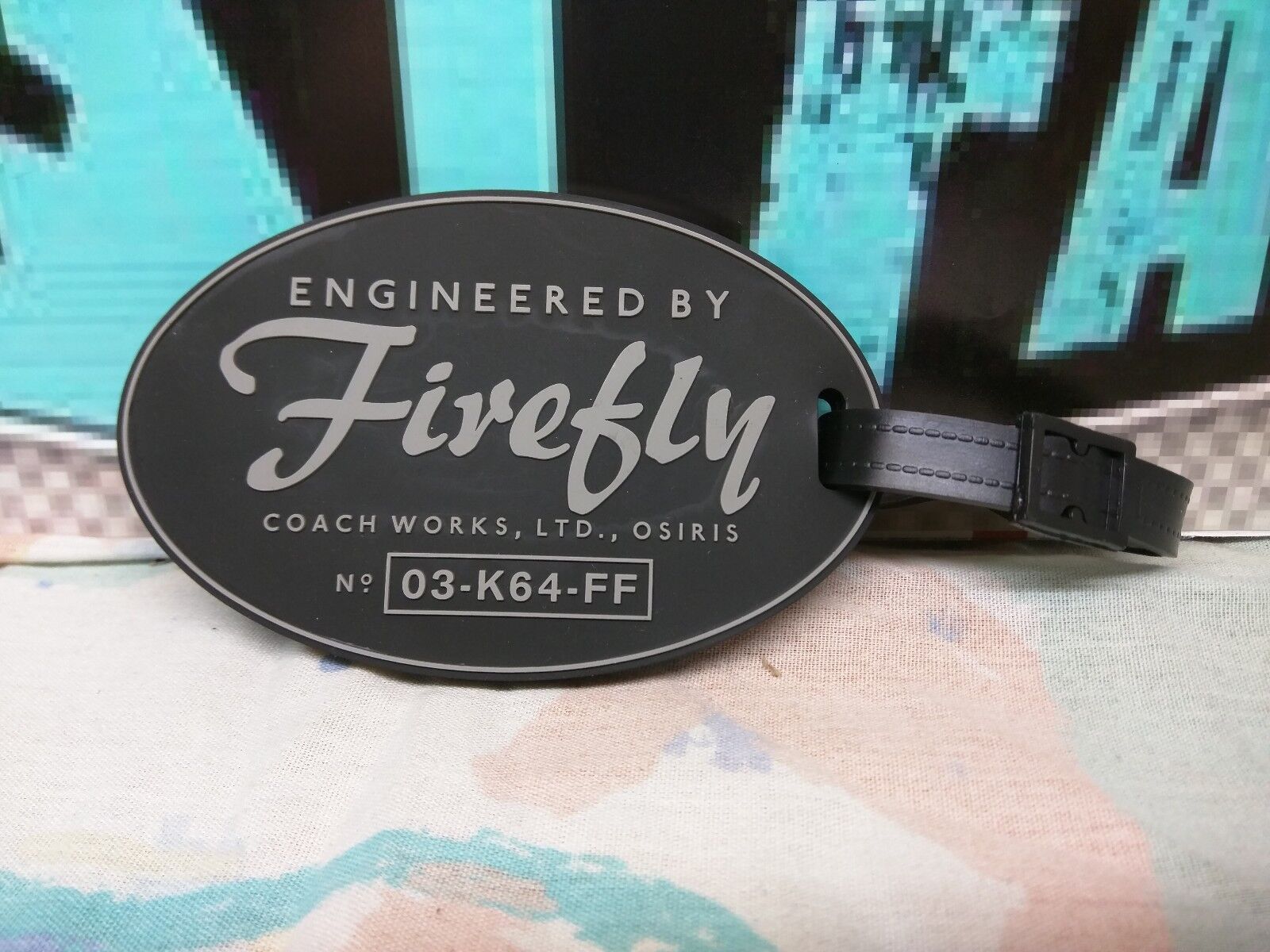 FIREFLY LUGGAGE TAG - Q-Tag - Quantum Mechanics - Firefly Cargo Crate - 11/16