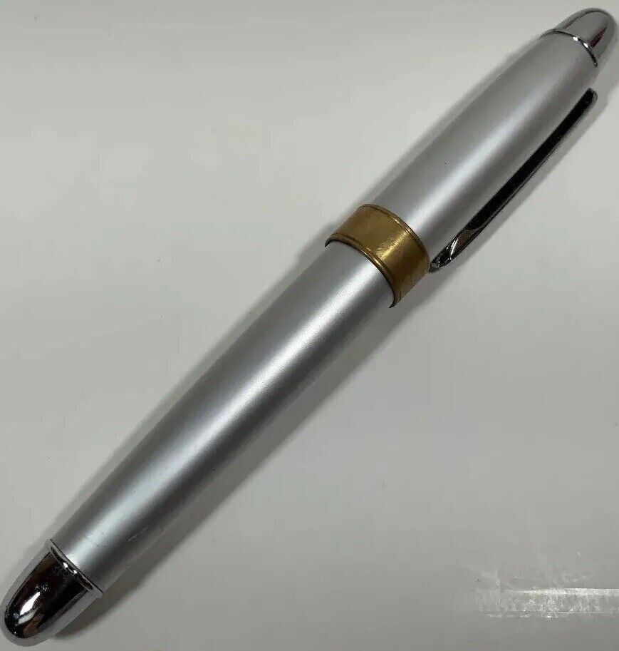 Vintage ACME Studio Frosted Silver and Chrome PROTOTYPE Rollerball Pen