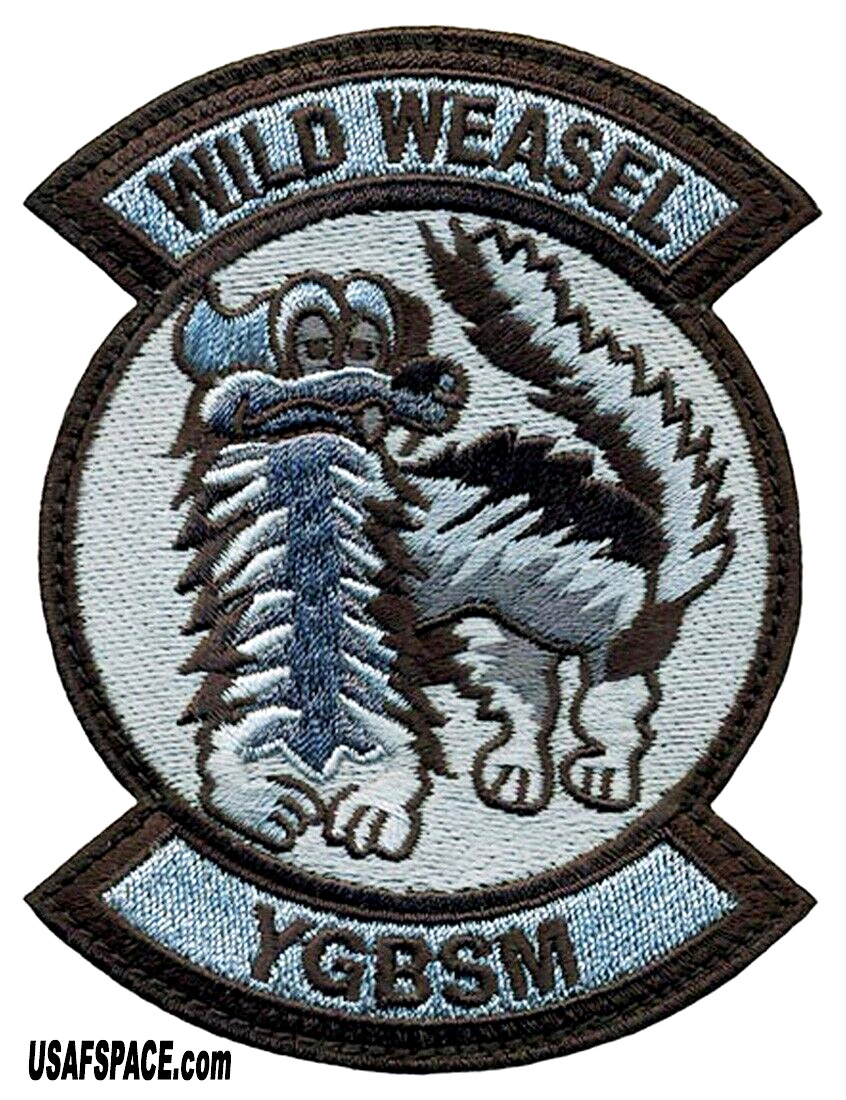 USAF 6TH WEAPONS SQ -6 WPS- WILD WEASEL -YGBSM- ACC -Nellis AFB, NV- VEL PATCH