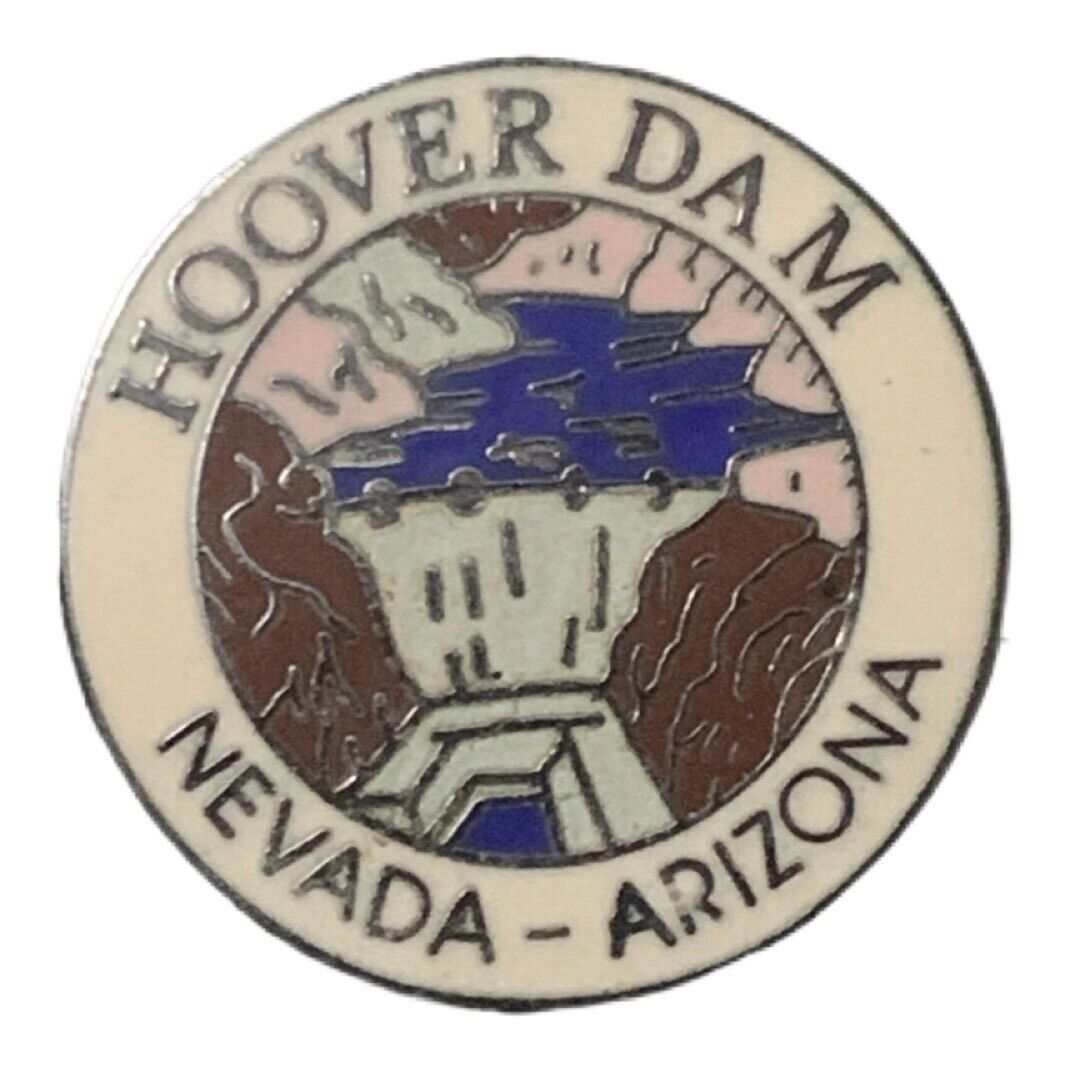 Vintage Hoover Dam Nevada Arizona Scenic Travel Souvenir Pin