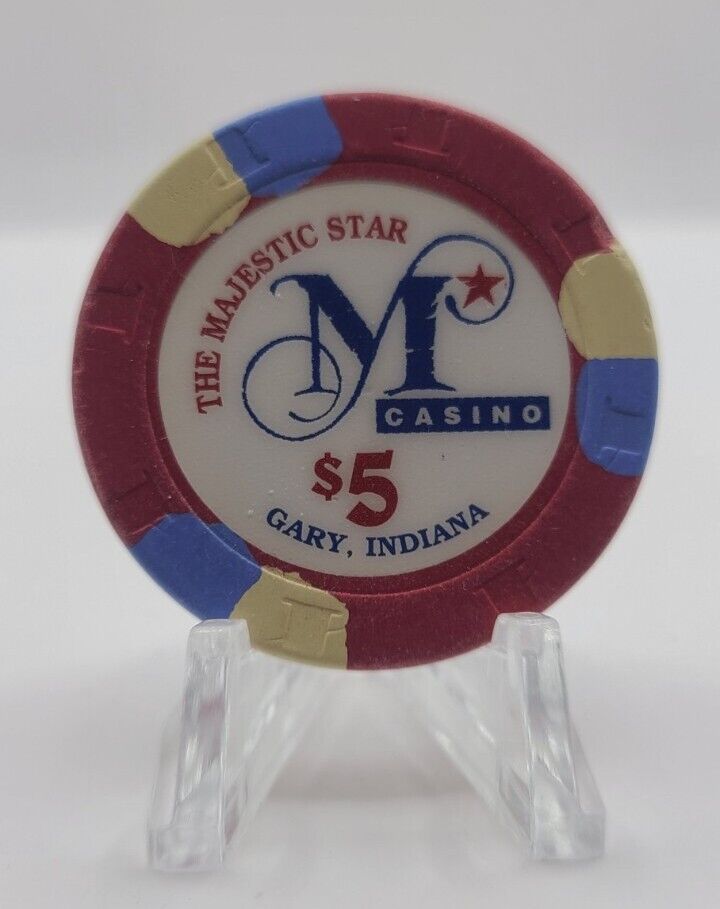 Majestic Star Casino Gary Indiana $5 Chip 