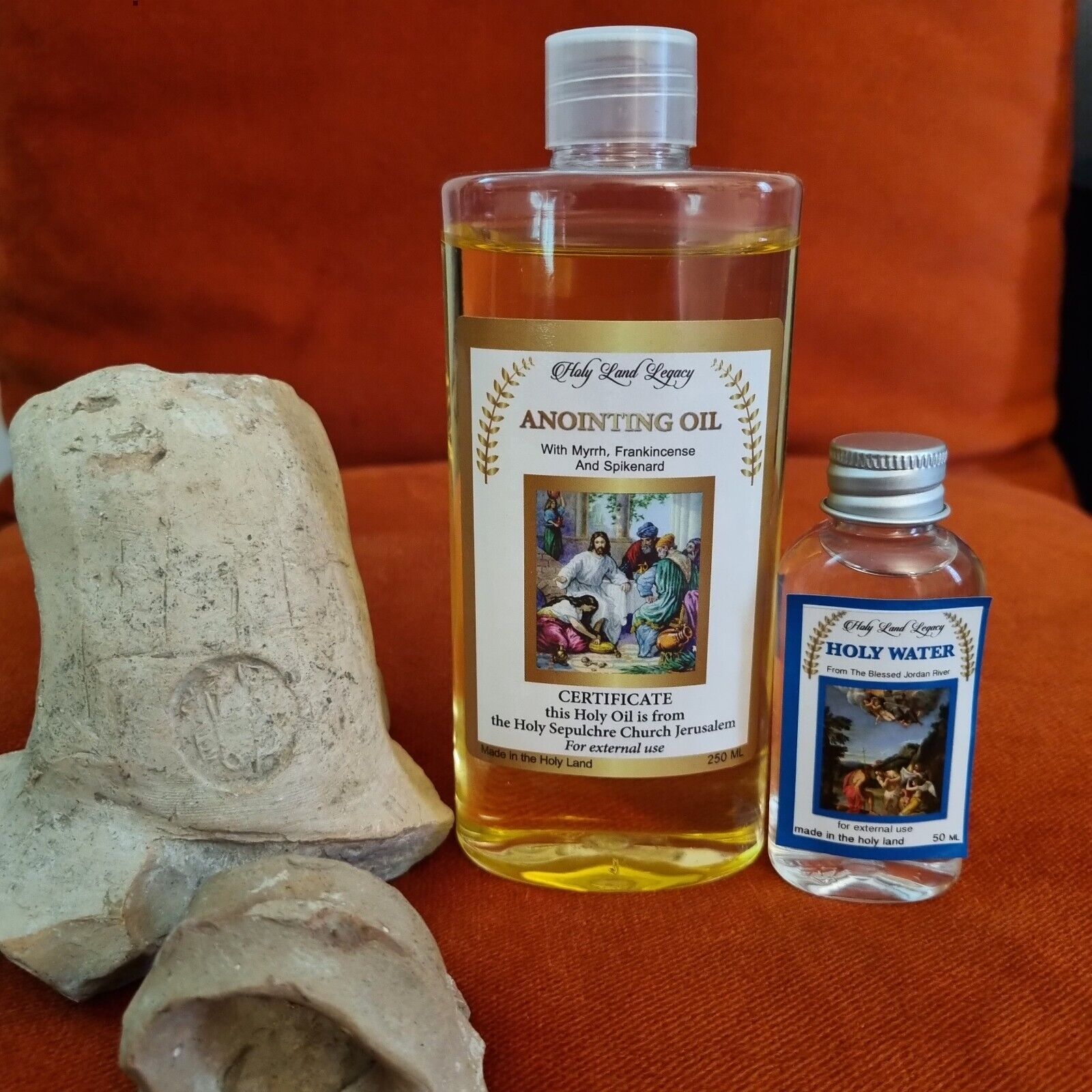 Anointing Oil Jerusalem Frankincense, Myrrh Spikenard 250ml 8.45oz, Holy Land 