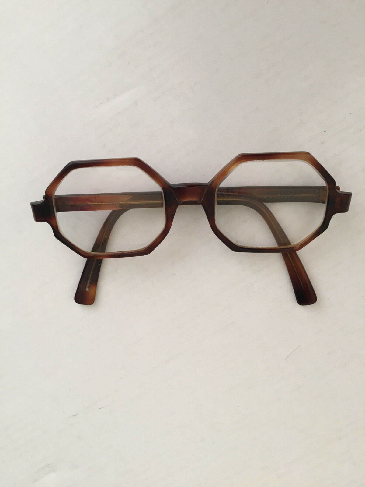  Bausch and Lomb eyeglasses brown octagonal Frame Super Rare