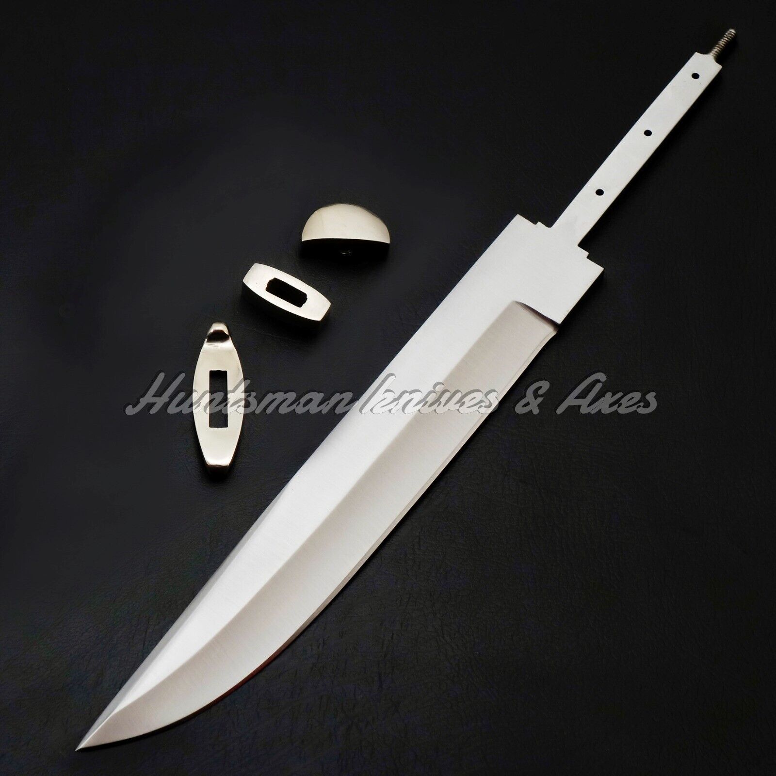Custom Forged Spring Steel Henry Shively's Bowie Replica & Nickel Silver fitting