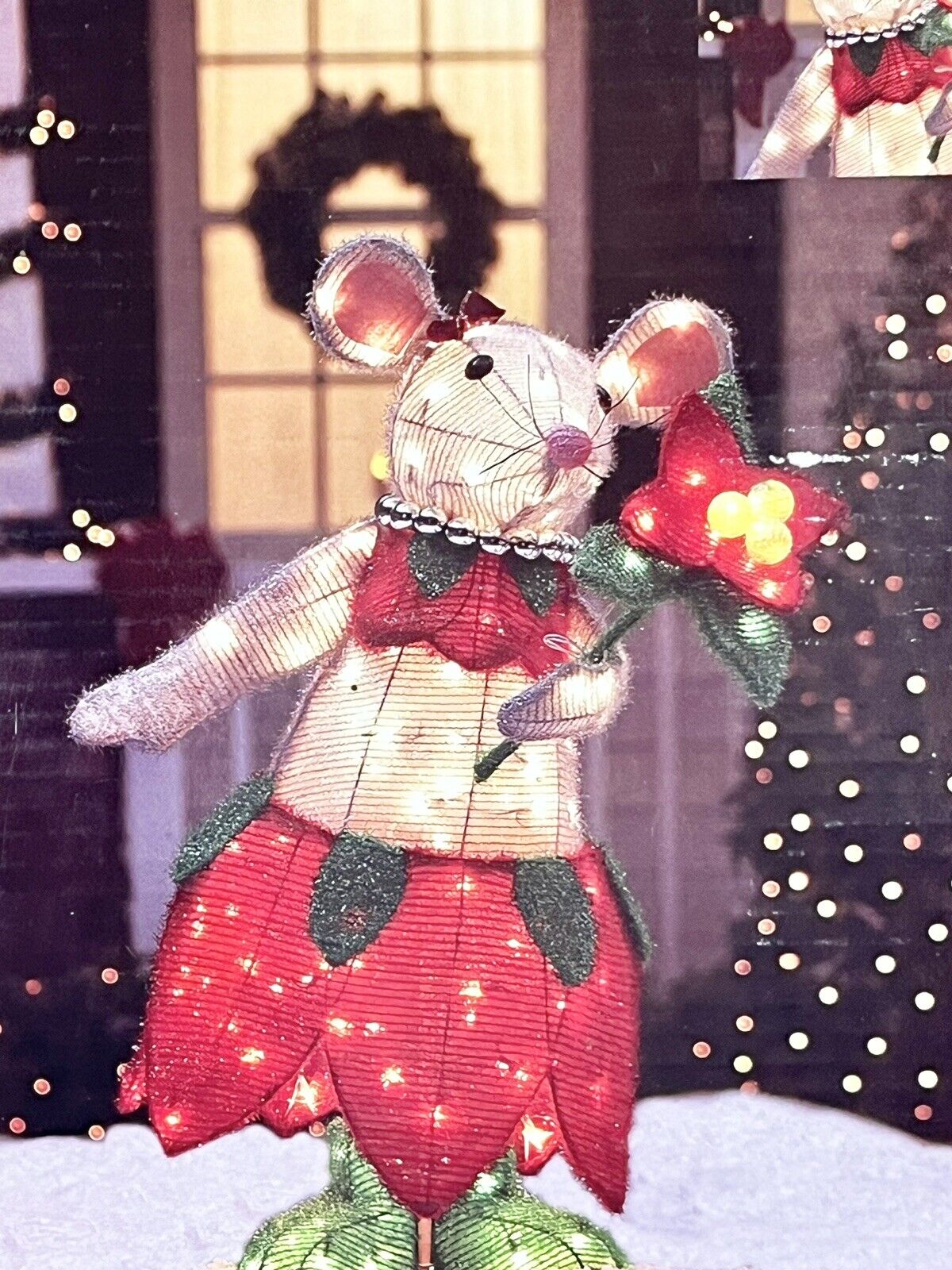 Holiday Living 36” Light-Up Animated Hula Christmas Mouse Indoor/outdoor