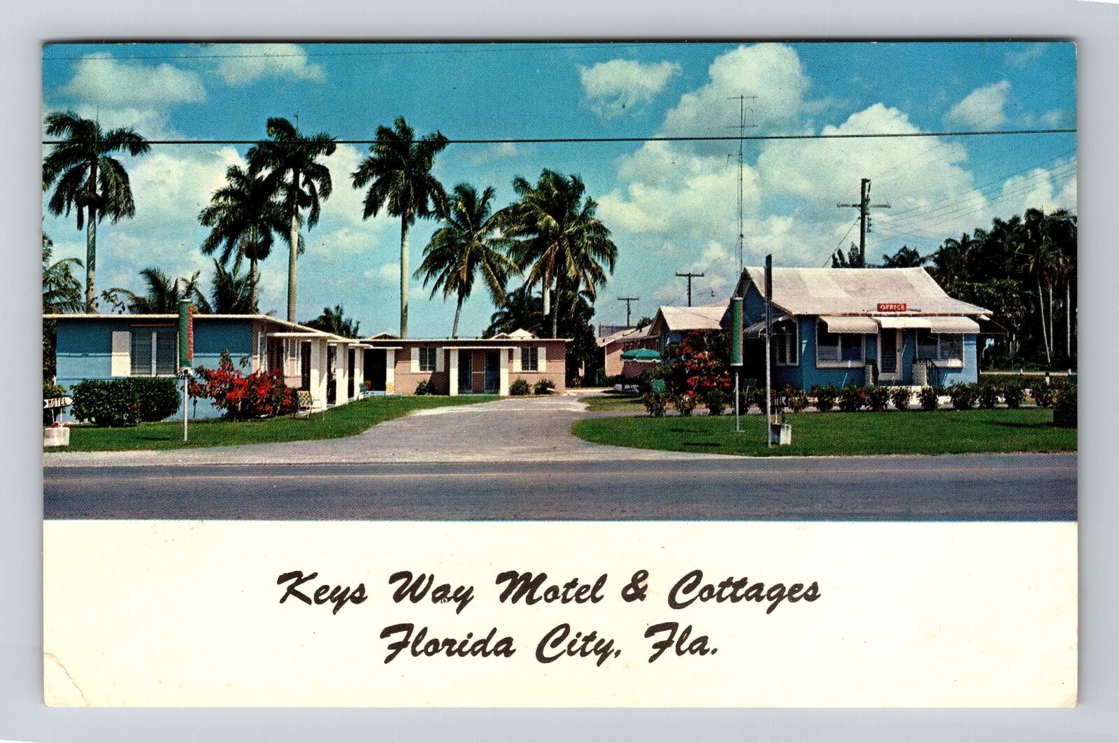 Florida City FL-Florida, Keys Way Motel & Cottages, Vintage Postcard