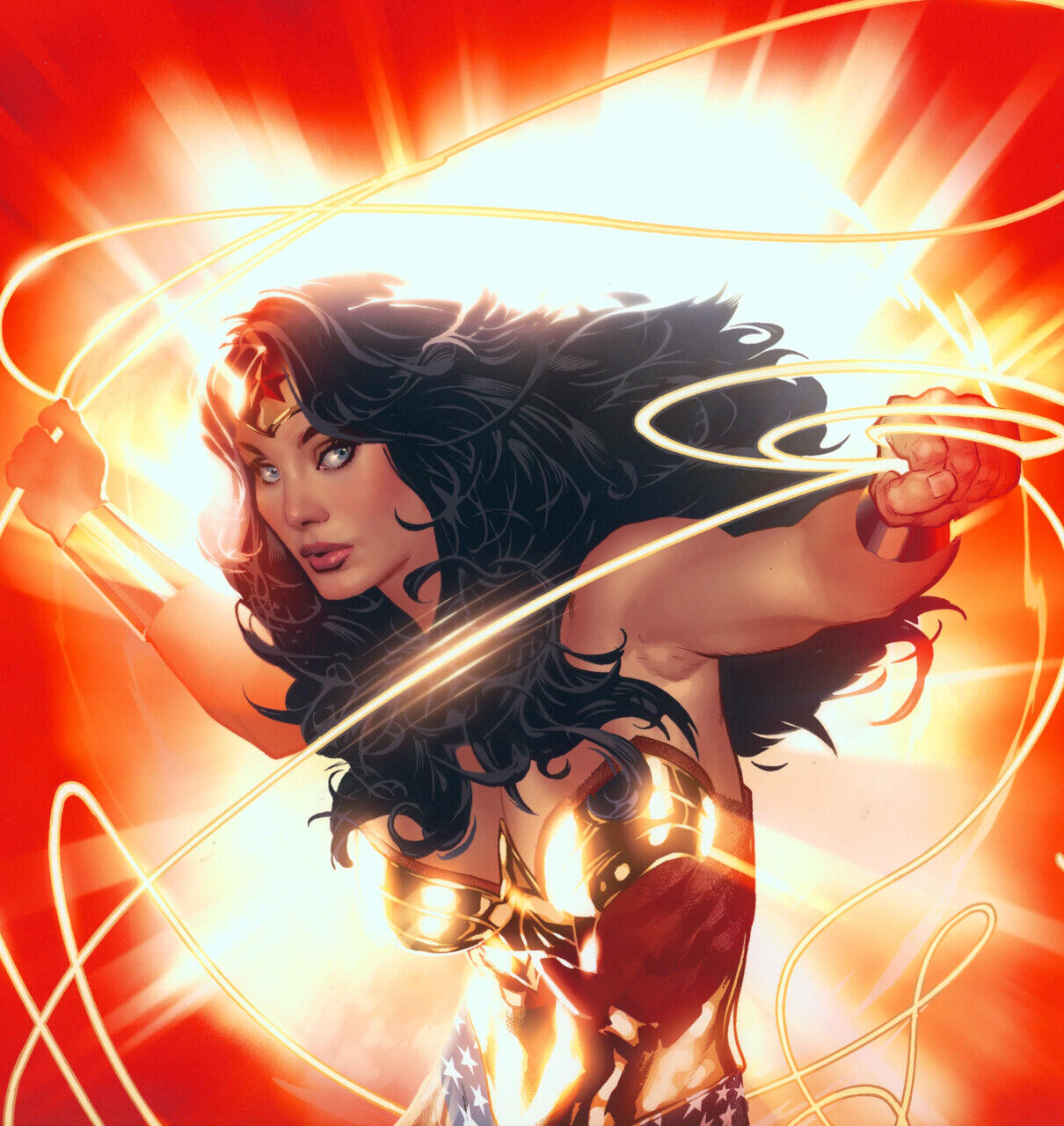 Adam Hughes LE SDCC SIGNED DC Comics JLA Art Print Wonder Woman Strength #79/150