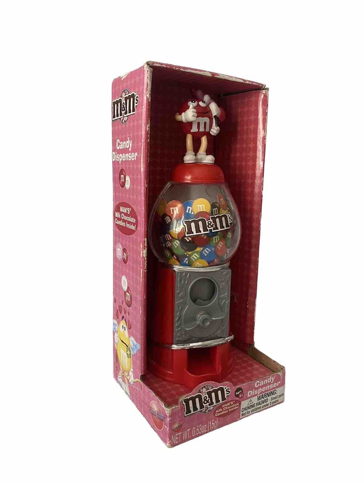 M&M\'S Red Valentine’s Day Candy Dispenser Original Box Chocolate Candyrific
