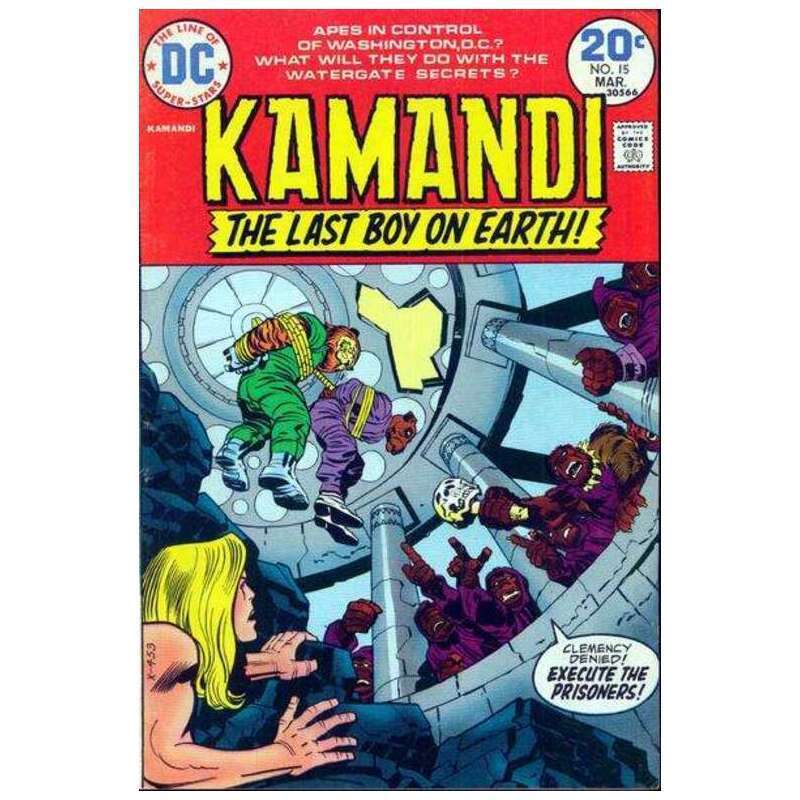 Kamandi: The Last Boy on Earth #15 in Fine condition. DC comics [g\'