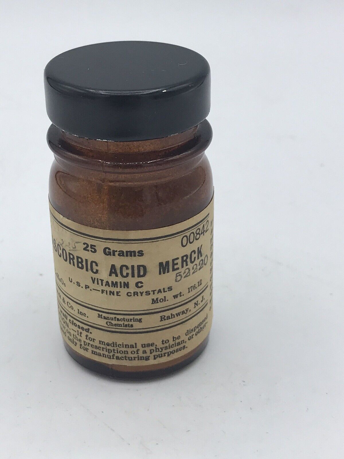 Vintage Merck Chemical Division-ASCORBIC ACID MERCK (Vitamin C) *Medium Crystal*