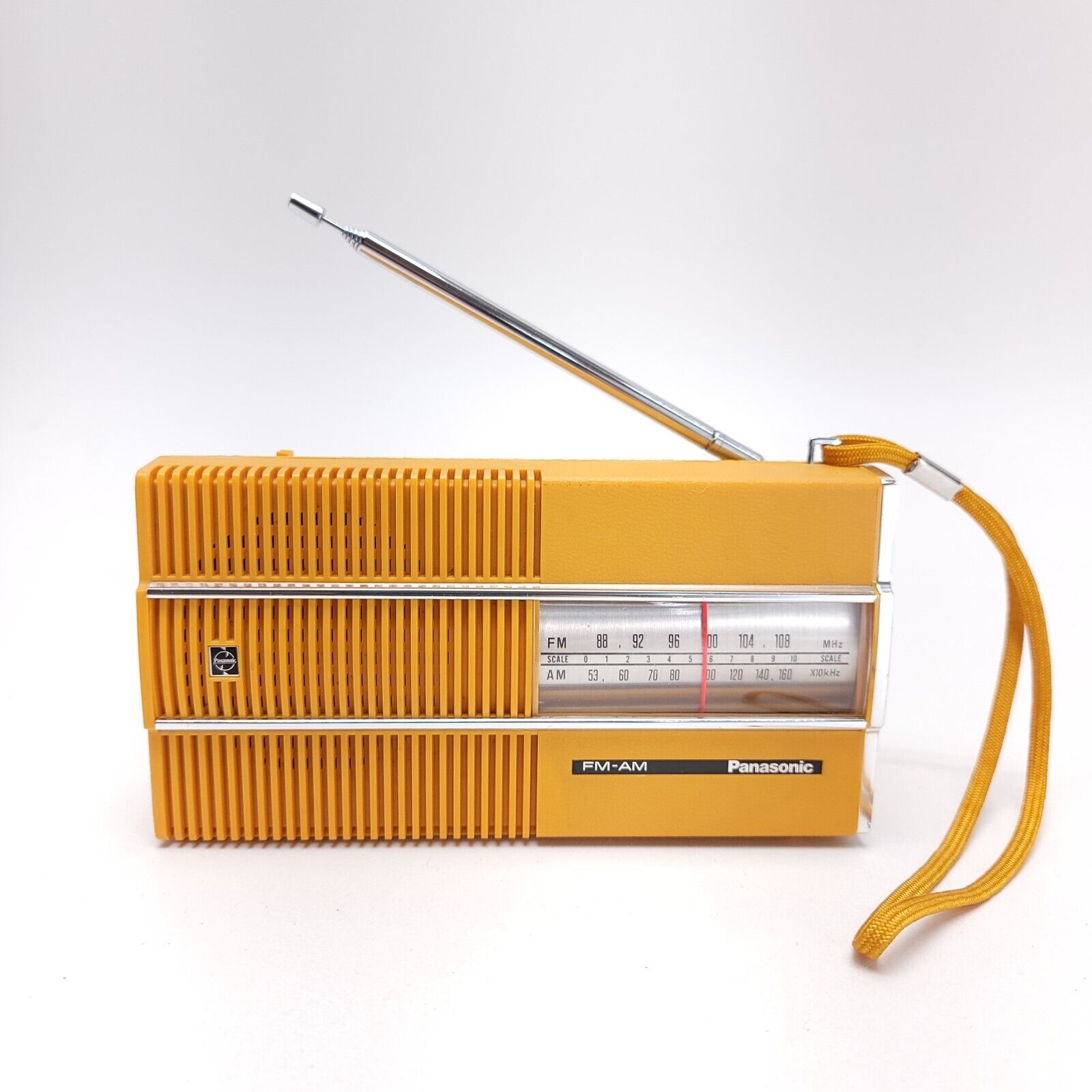 Vintage Panasonic RF-519 FM-AM Transistor Radio Rare Yellow Japan TESTED 