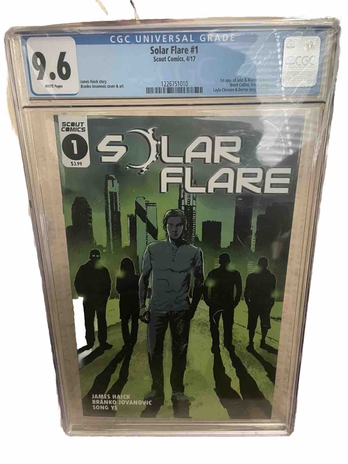 Solar Flare #1 Cover A 1st Print By Scout Comics CGC 9.6 (1 Of 9) White Pages