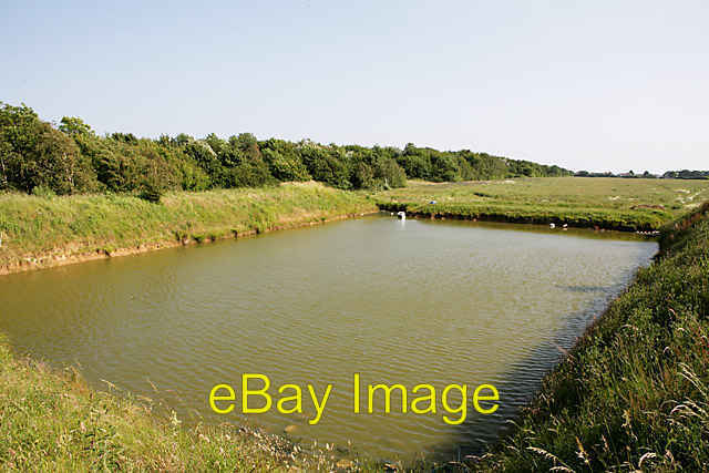 Photo 6x4 Pond near Peel Common Sewage Works Stubbington This artificial  c2007