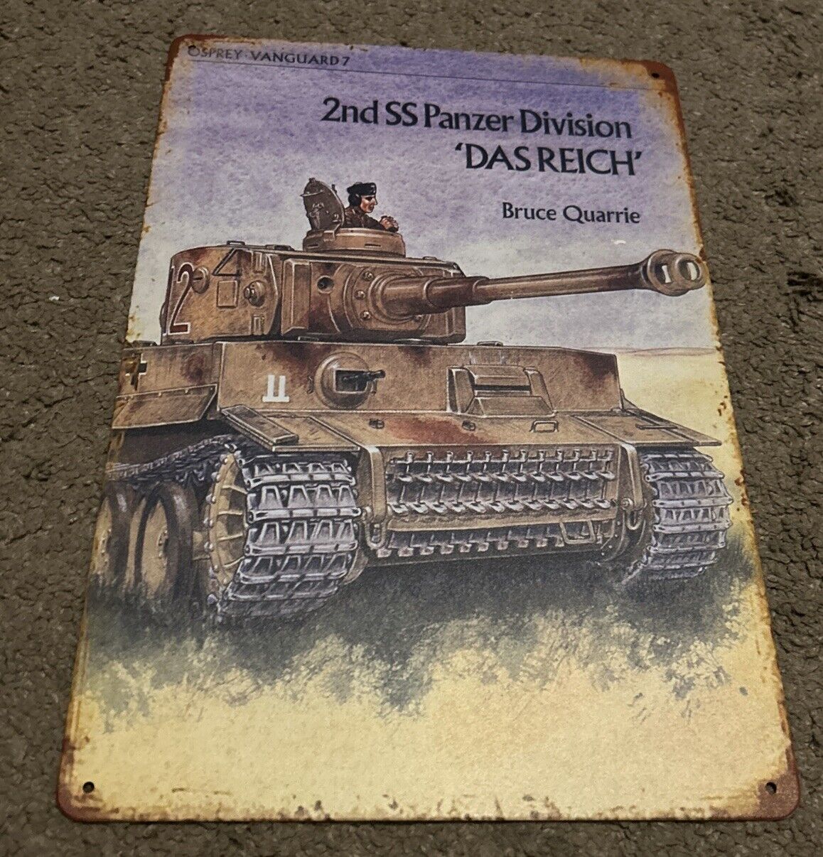German Metal Sign Tiger Tank Propaganda Metal Sign 