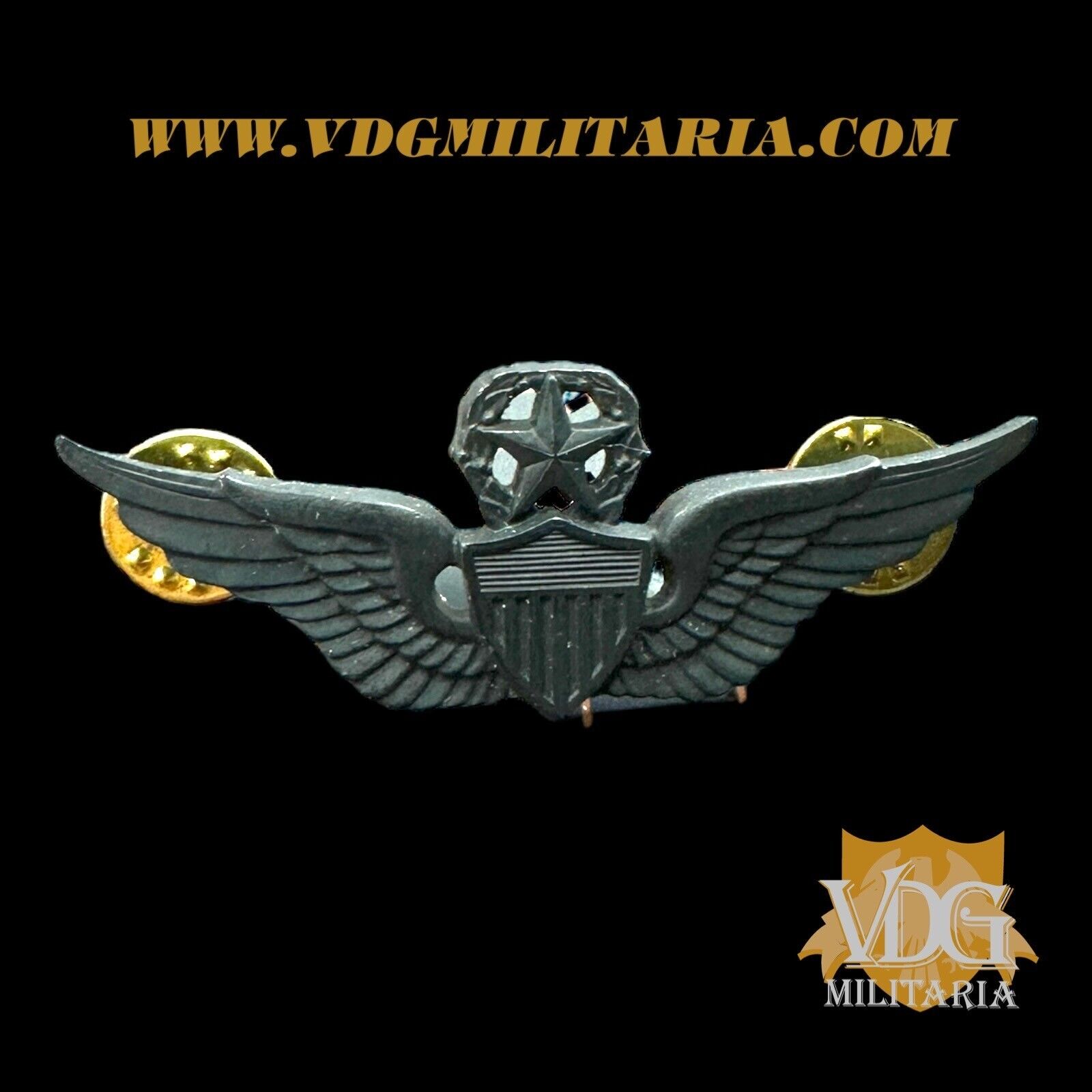 US Army Master Aviator Pilot Badge Wings Subdued Badge-Antaya Brothers #Y124
