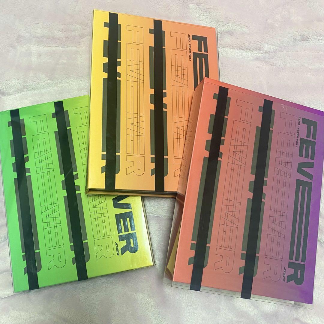 ATEEZ ZERO FEVER Part.1 Album Set of 3 NO photocard
