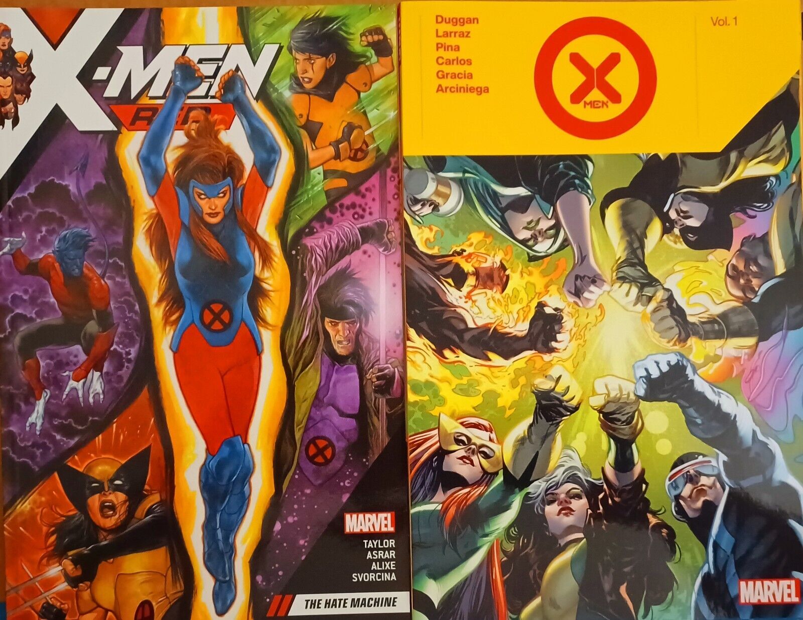 X-Men (2021 v1) & X-Men Red: the Hate Machine (2 Solid stories in TPB format)