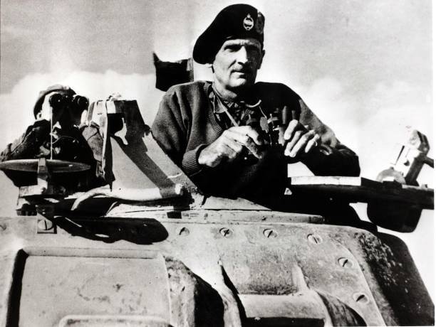 General Bernard Montgomery a turret a tank during advance El Al- 1942 Old Photo