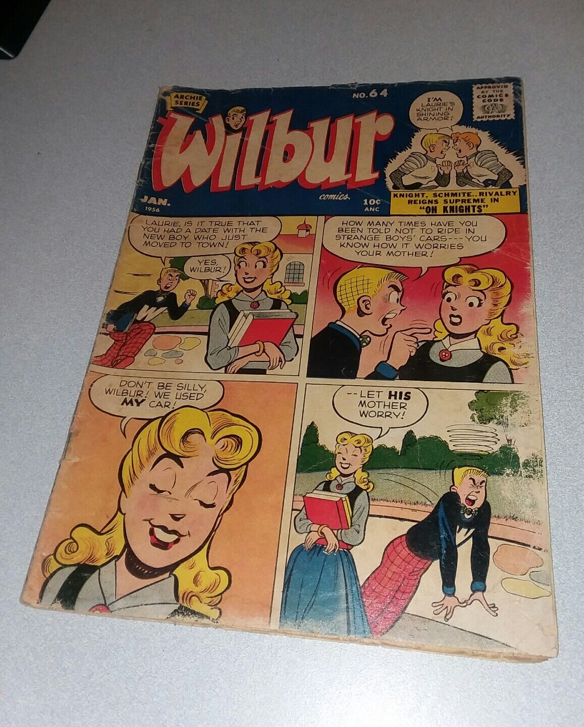 WILBUR #64 mlj 1956 ARCHIE COMICS SERIES golden age teen humor gga katy keene th