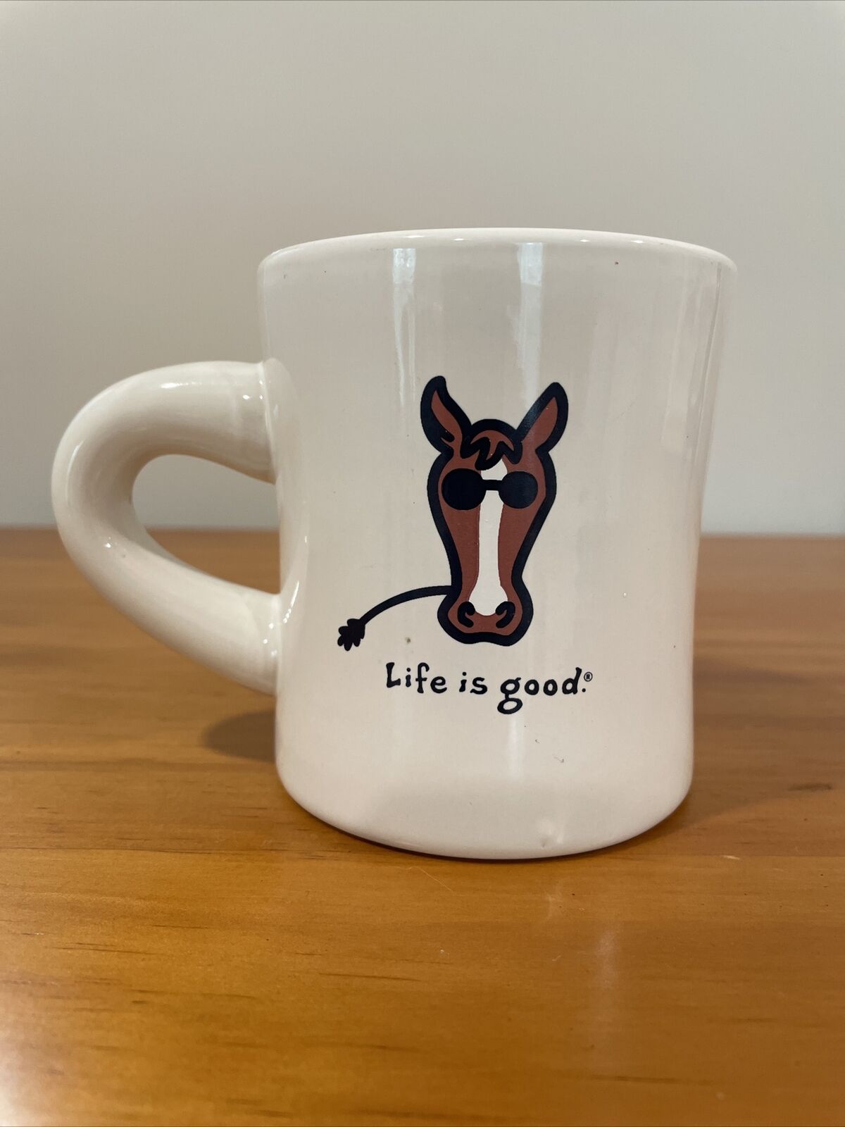 Life Is Good Horse White Coffee Tea Mug Cup Do What You Like Like What You Do