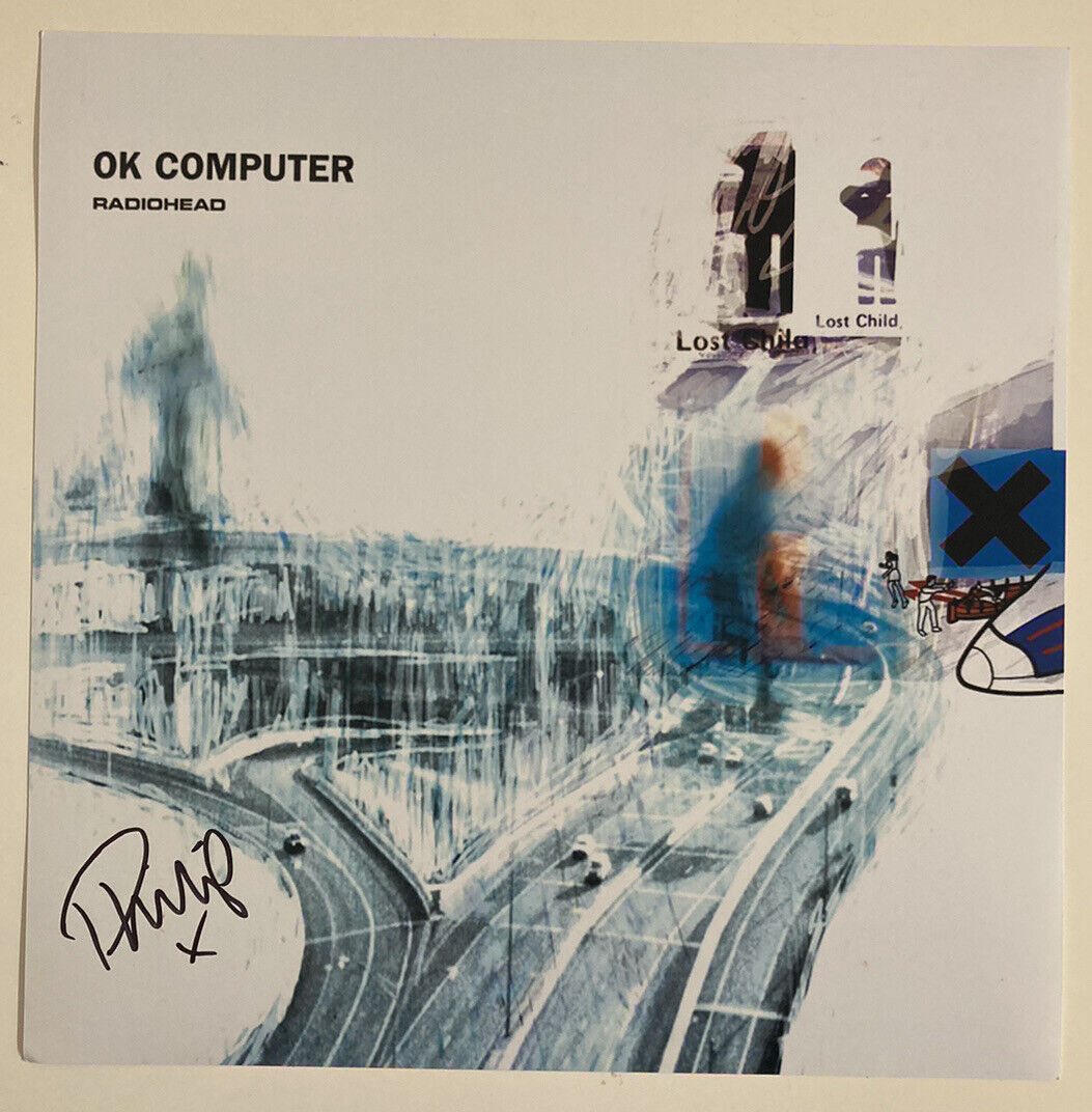 Phil Selway (Radiohead)   **HAND SIGNED**  12x12 photo  -  AUTOGRAPH Ok Computer