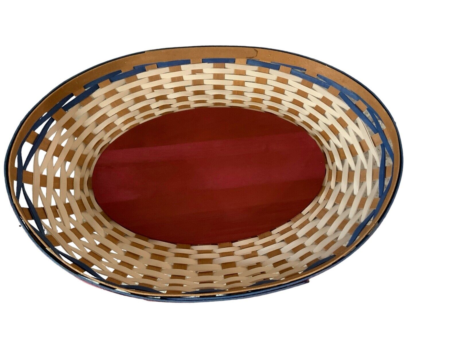 Longaberger Contour swoop Tray American Celebrations basket with protector
