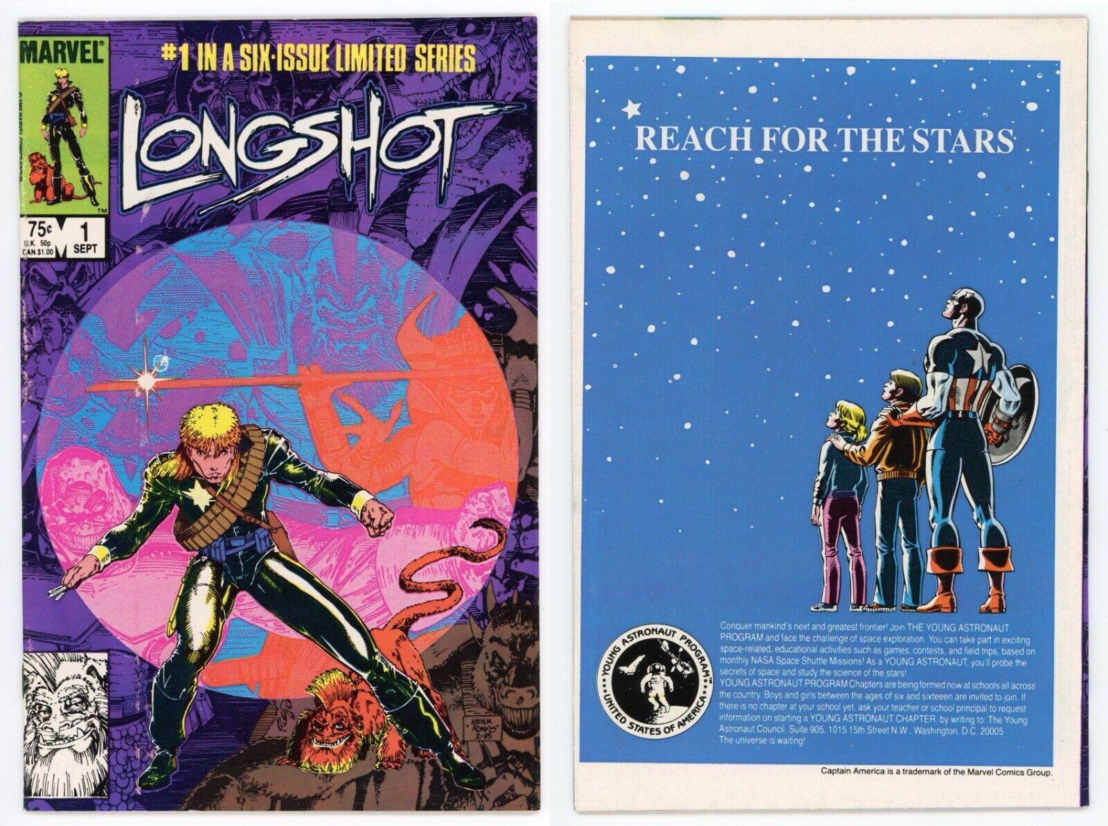 Longshot #1 (FN/VF 7.0) 1st app Longshot & Spiral X-Men Mojoworld 1985 Marvel