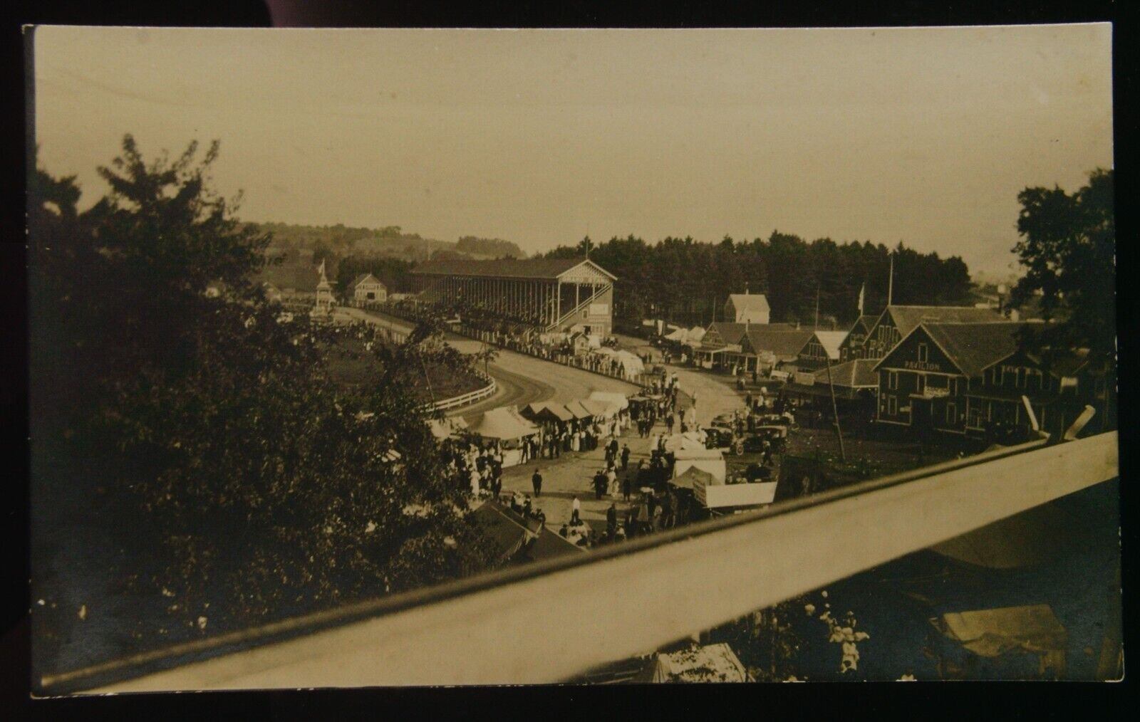 Vintage RPPC Postcard Fair Scene