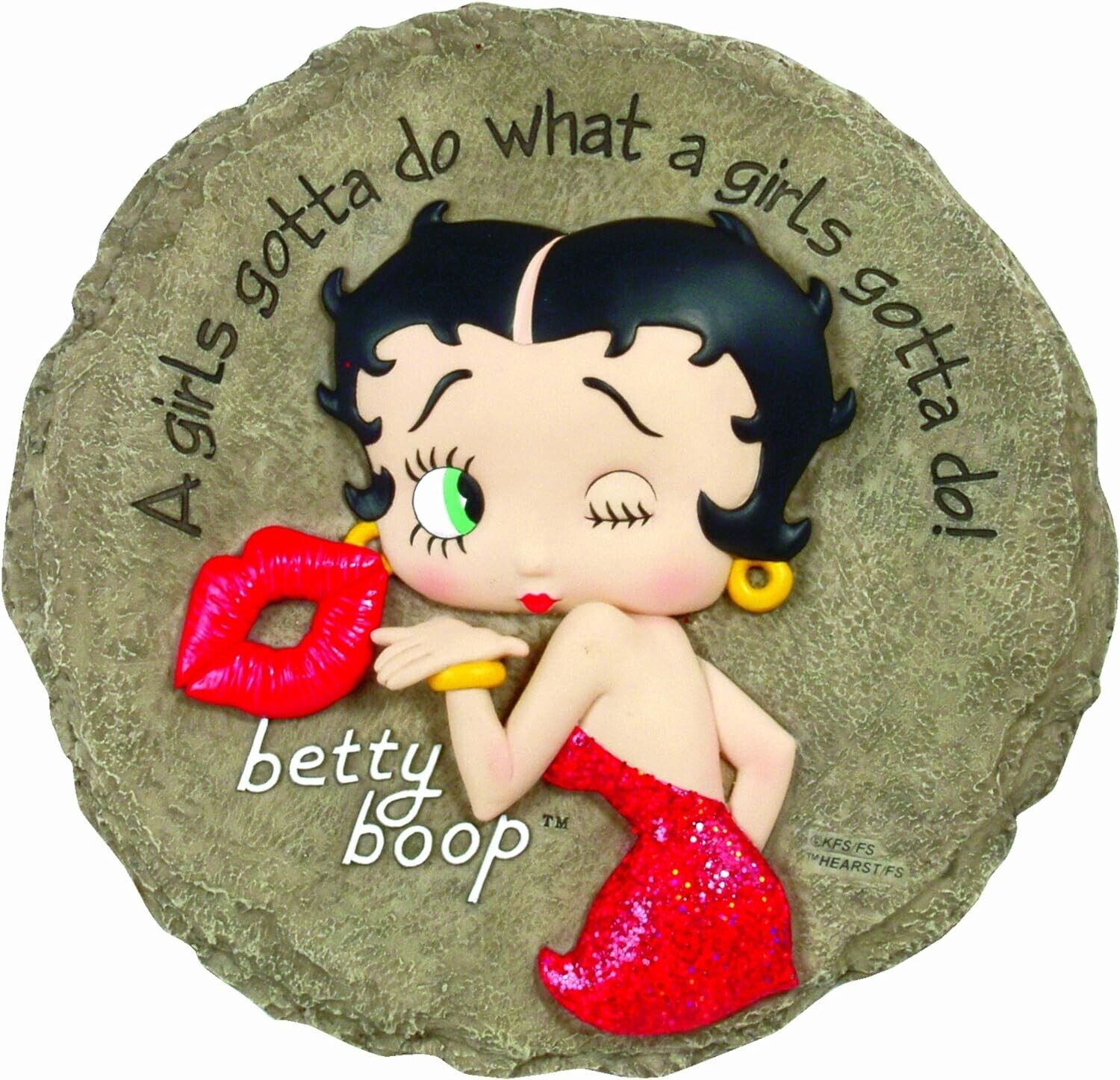 Betty Boop Stepping Stone Patio Decoration Wall Plaque Gift Collector Mother Day